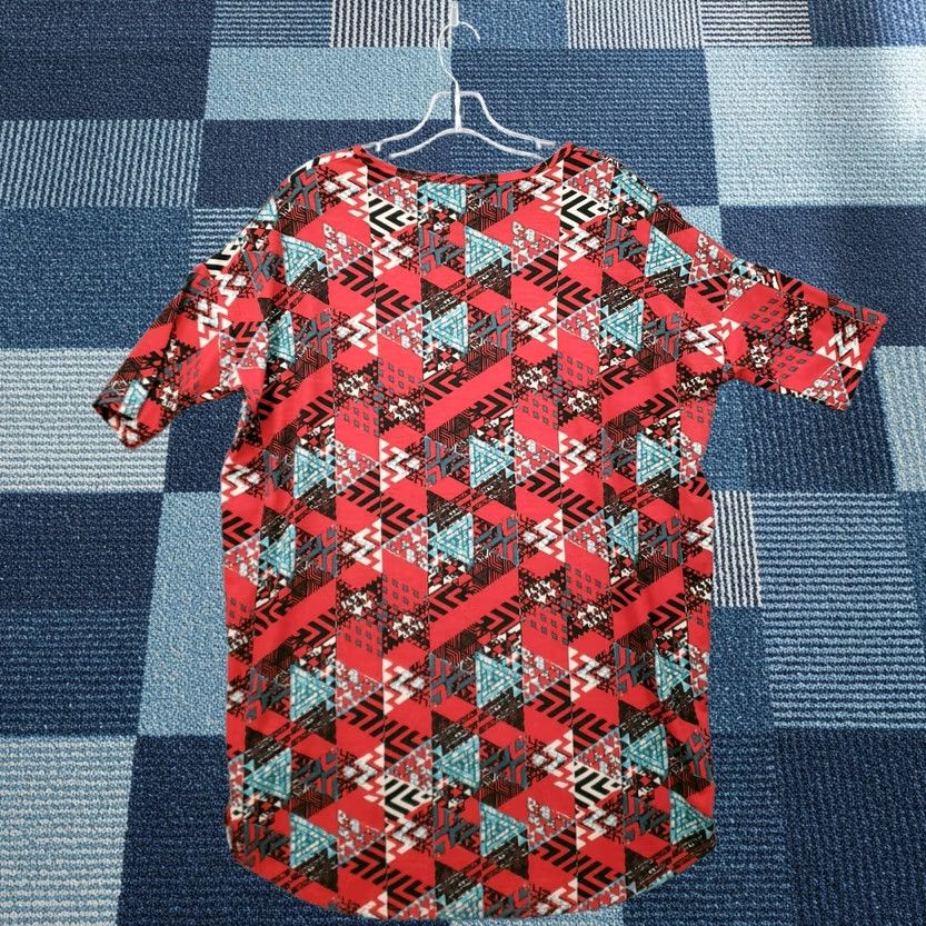 Vintage LuLaRoe Shirt Womens S Red Irma Simply Comfortable Tunic Floral Low Size S / US 4 / IT 40 - 1 Thumbnail