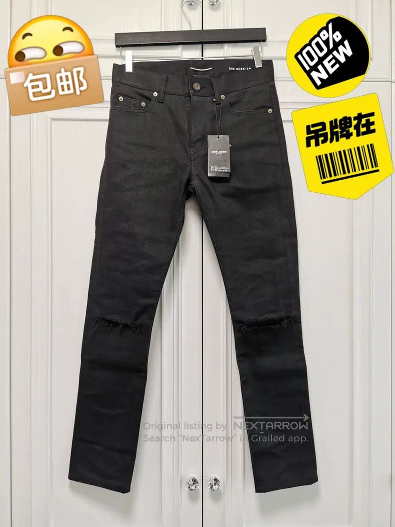 Saint Laurent Paris Saint Laurent Paris Knee Cut Denim Jeans i Size US 28 / EU 44 - 1 Thumbnail