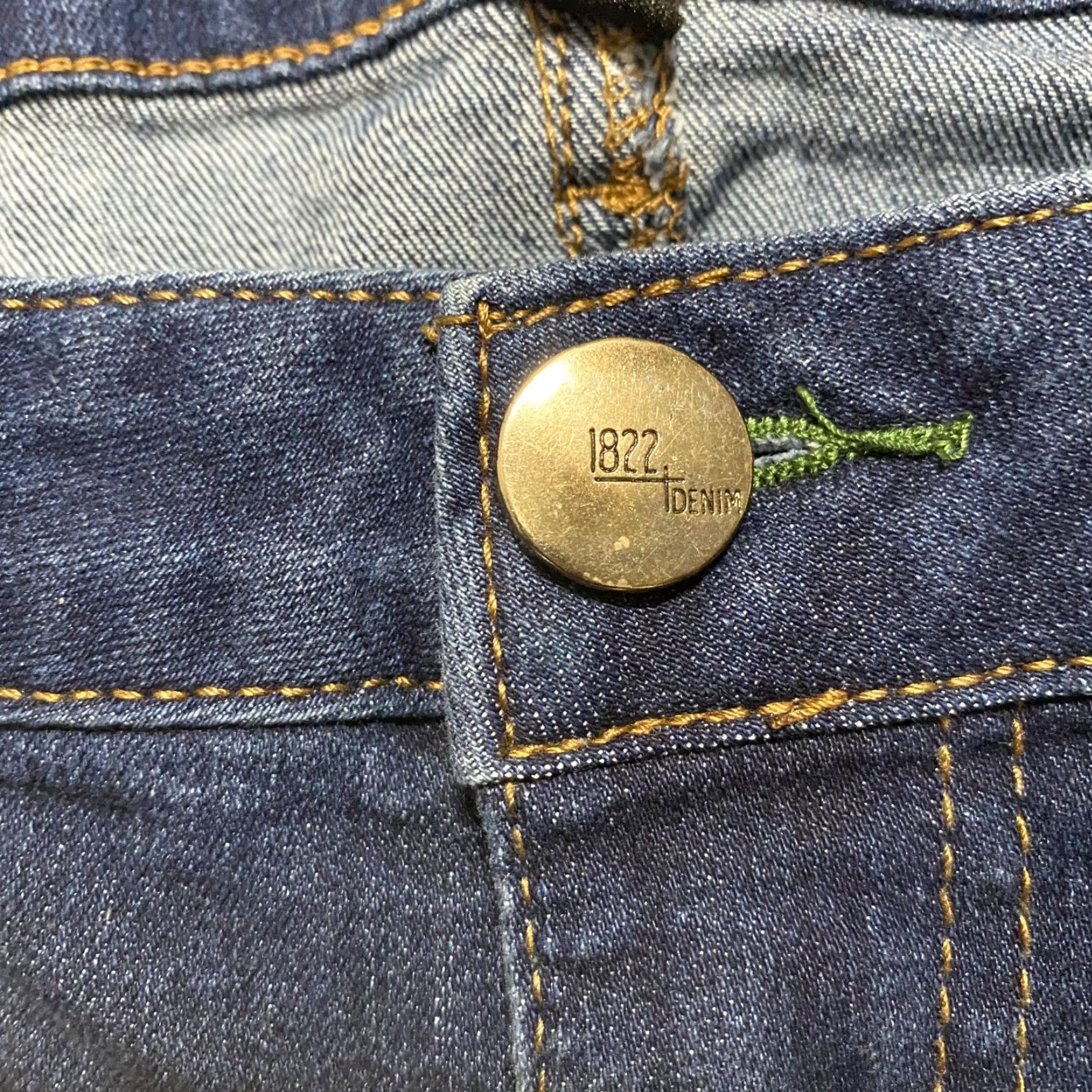 Vintage 1822 Denim Jeans Womens sz 8 Blue Denim Dark Wash Adrianna Skinny Mid Rise Size 30" / US 8 / IT 44 - 4 Thumbnail