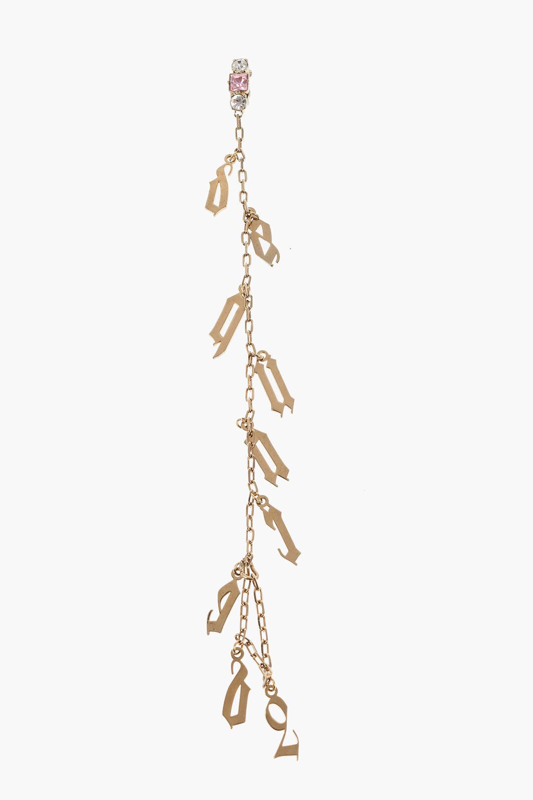 Dsquared2 Maxi Single Clip-On Earring With Gold-Tone Effect And Monogram Charm Size ONE SIZE - 1 Thumbnail