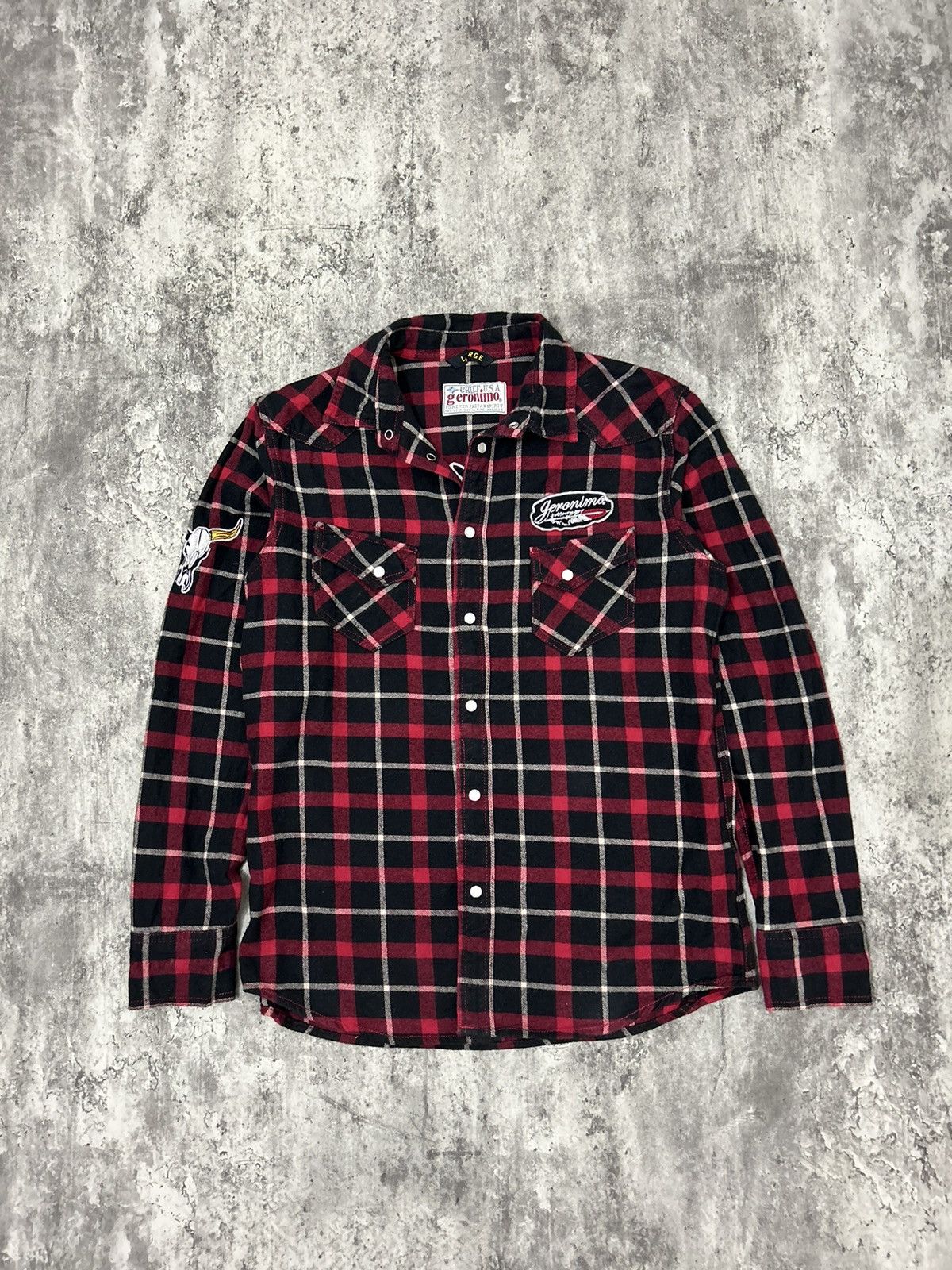 Hysteric Glamour Geronimo Pendant Goro’s Flannel Button Shirt Size US L / EU 52-54 / 3 - 2 Thumbnail