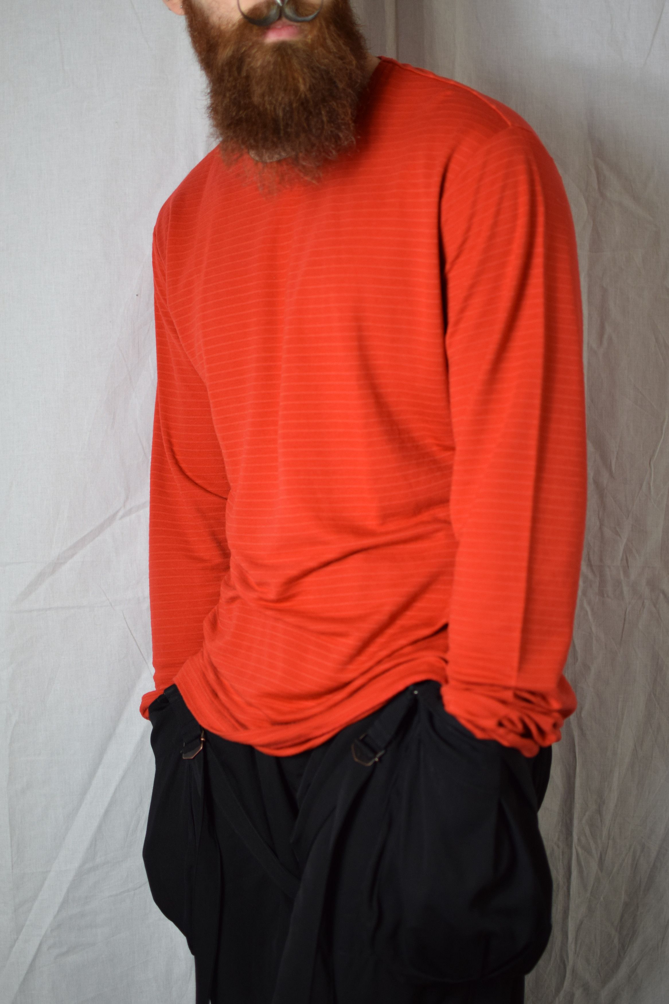 image of Yohji Yamamoto YYPH Ss09 Red Top - Hv-T45-920, Men's (Size Large)