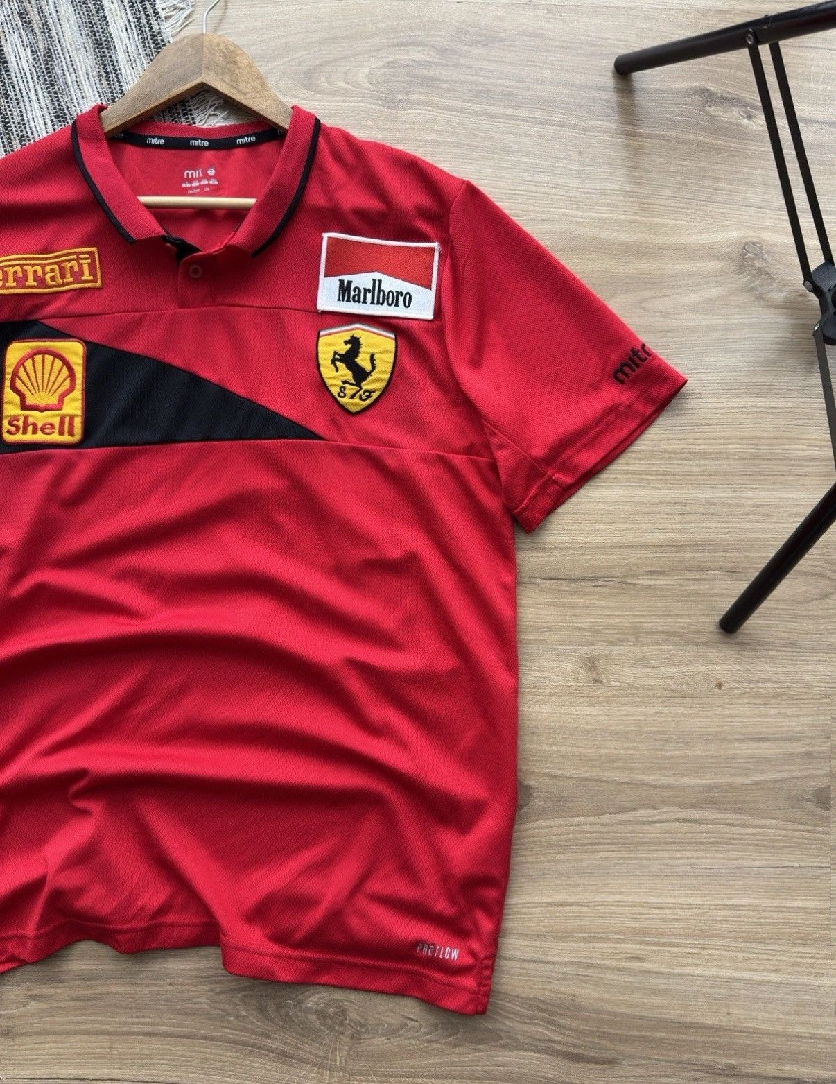 Ferrari Vintage Ferrari Marlboro Racing Jersey Polo Red Mitre Shirt Size US L / EU 52-54 / 3 - 3 Thumbnail