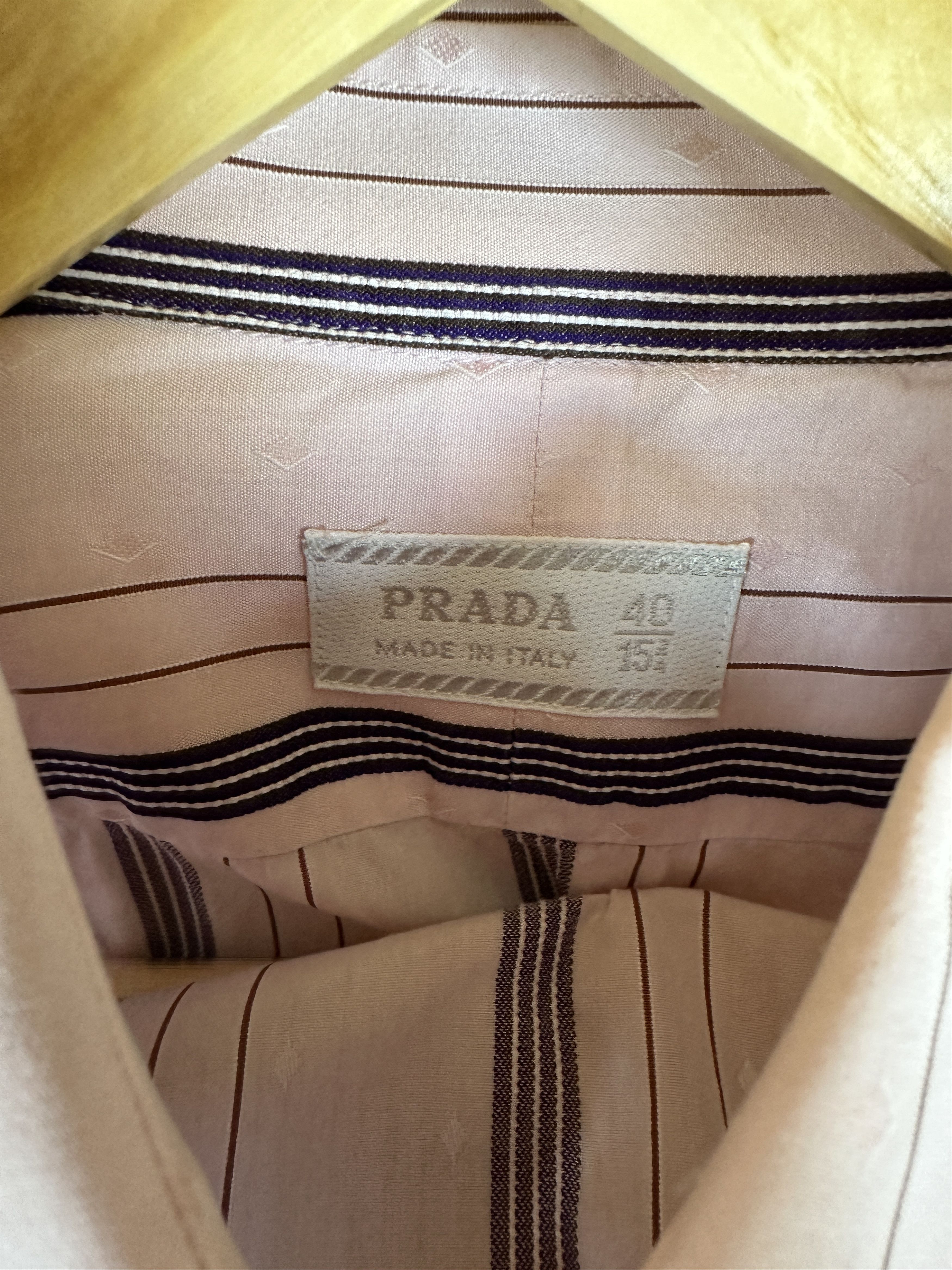 Prada Vintage 2000s Prada Striped Button Up Shirt Size US S / EU 44-46 / 1 - 6 Thumbnail