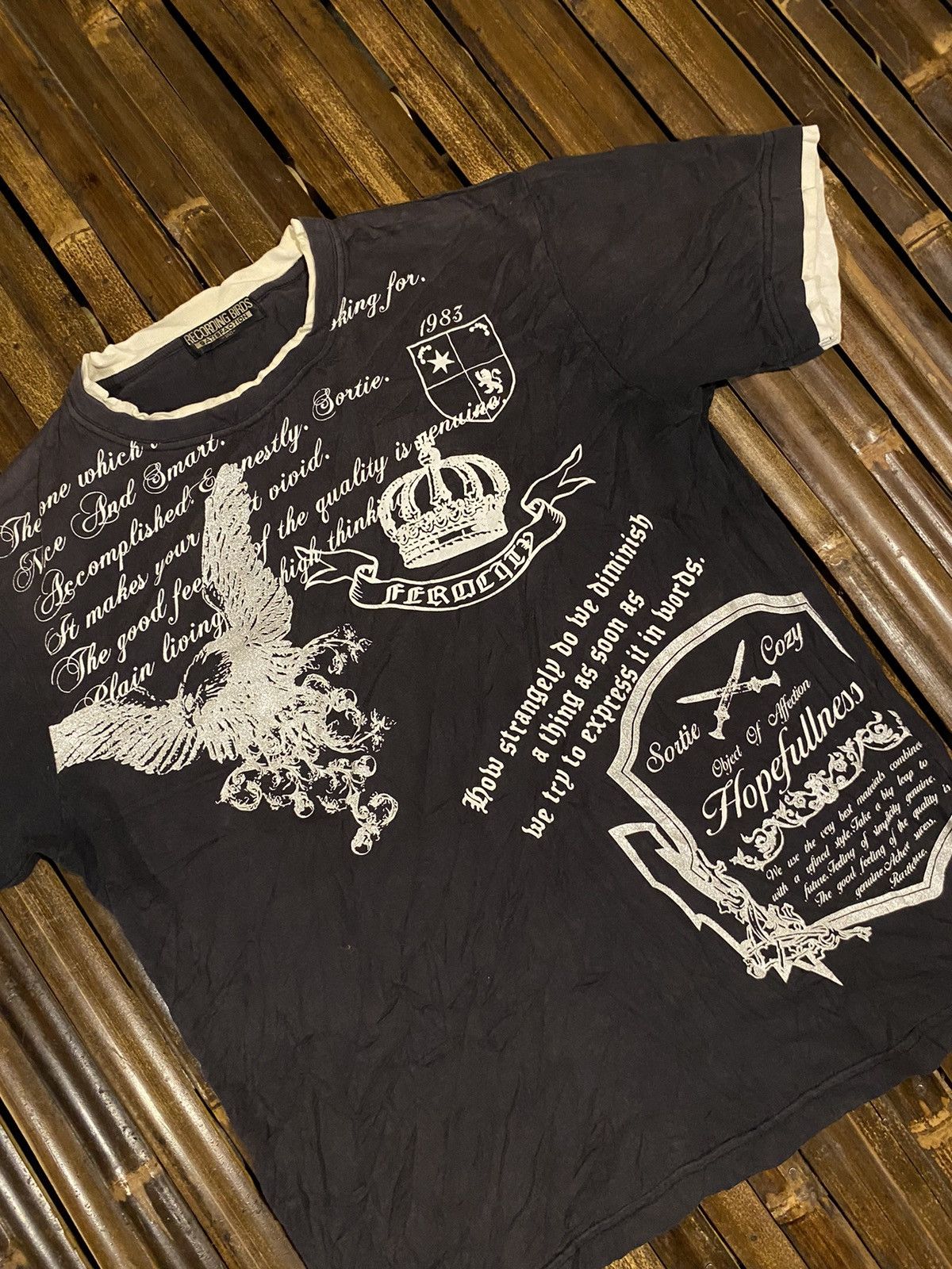 Japanese Brand RECORDING BIRDS IFSIXWASNINE STYLE TSHIRT Size US M / EU 48-50 / 2 - 2 Thumbnail