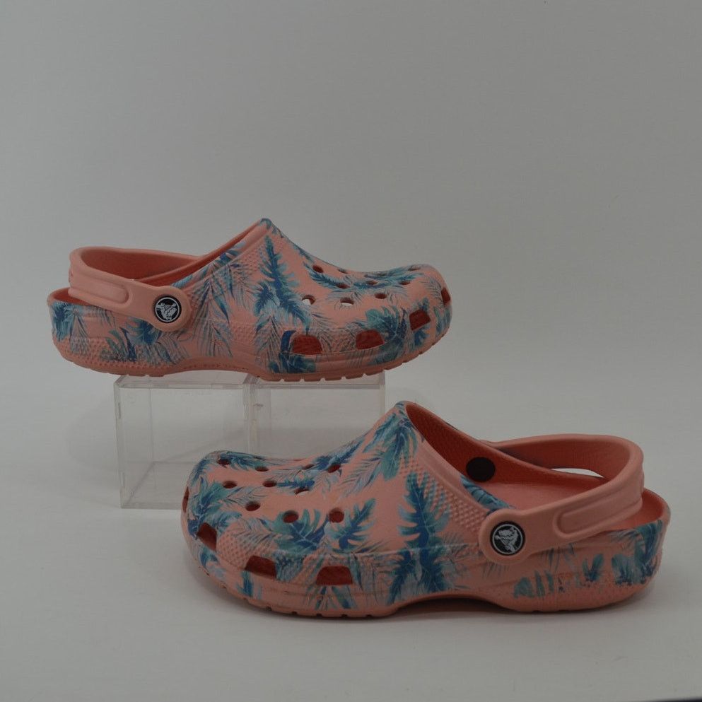 Crocs Crocs Coral Tropical Size 7W Classic Seasonal Graphic Clogs Size US 7 / IT 37 - 12 Thumbnail