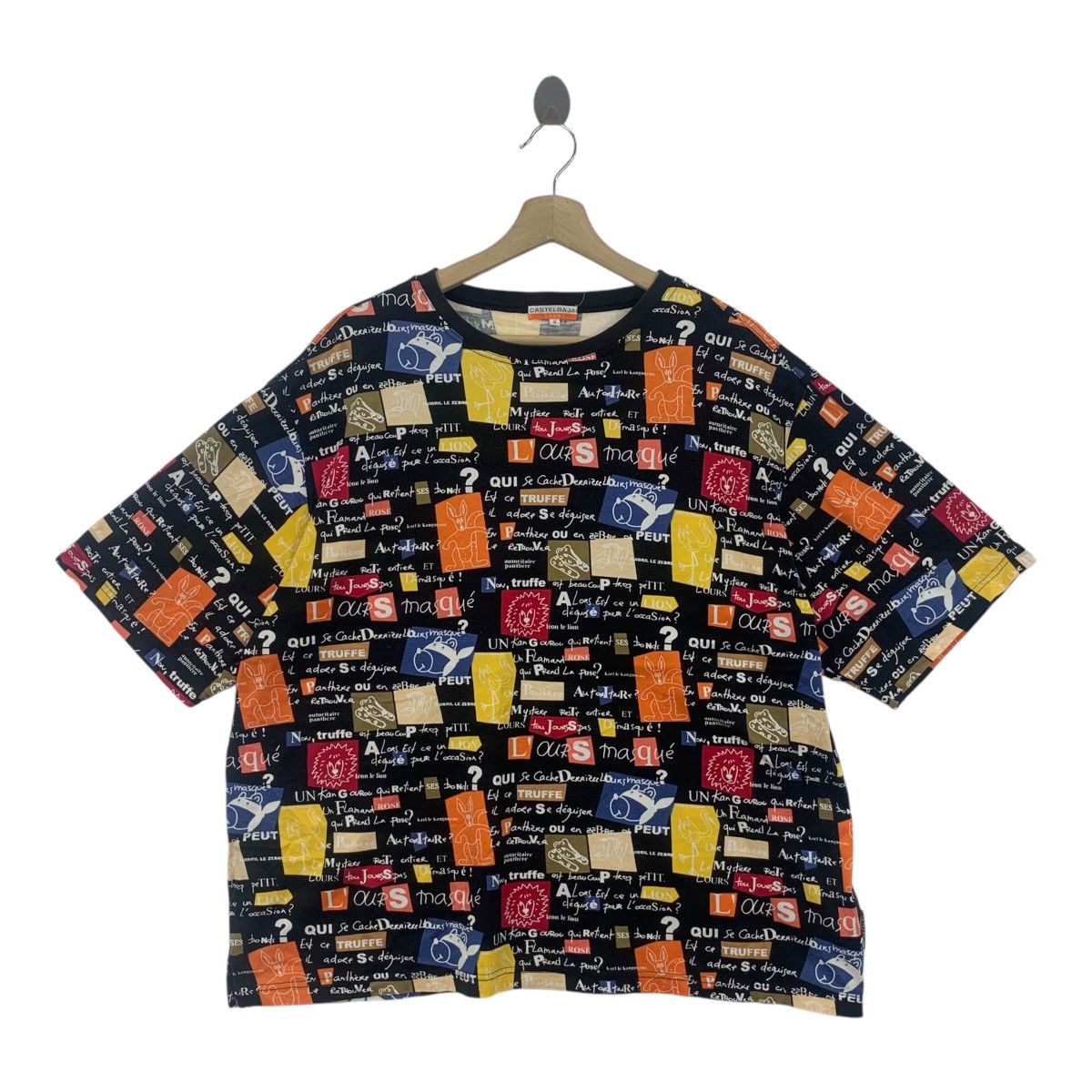Vintage Vintage 90’ CASTELBAJAC SPORT Animal AOP Tee Shirt Top Size XL / US 12-14 / IT 48-50 - 1 Thumbnail