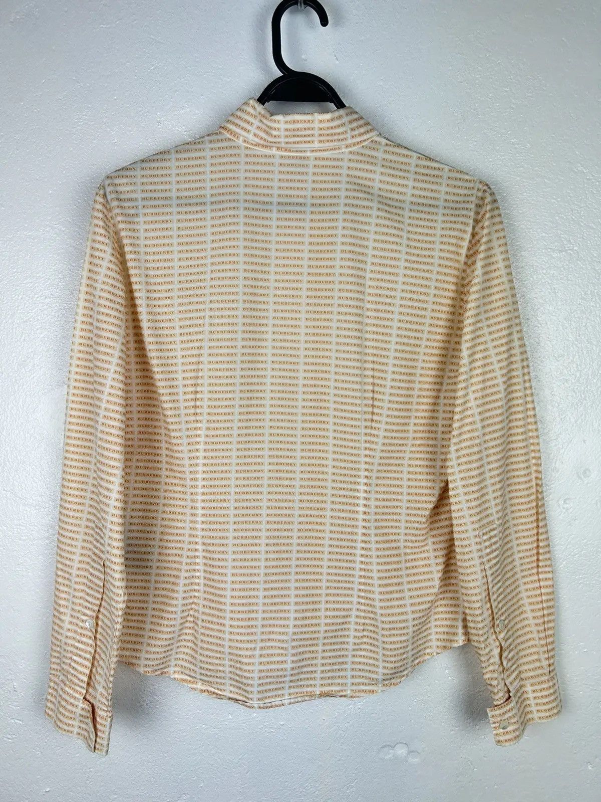 Burberry Vintage Burberry Allover Box Logo Inscription Long Sleeve Size L / US 10 / IT 46 - 6 Thumbnail