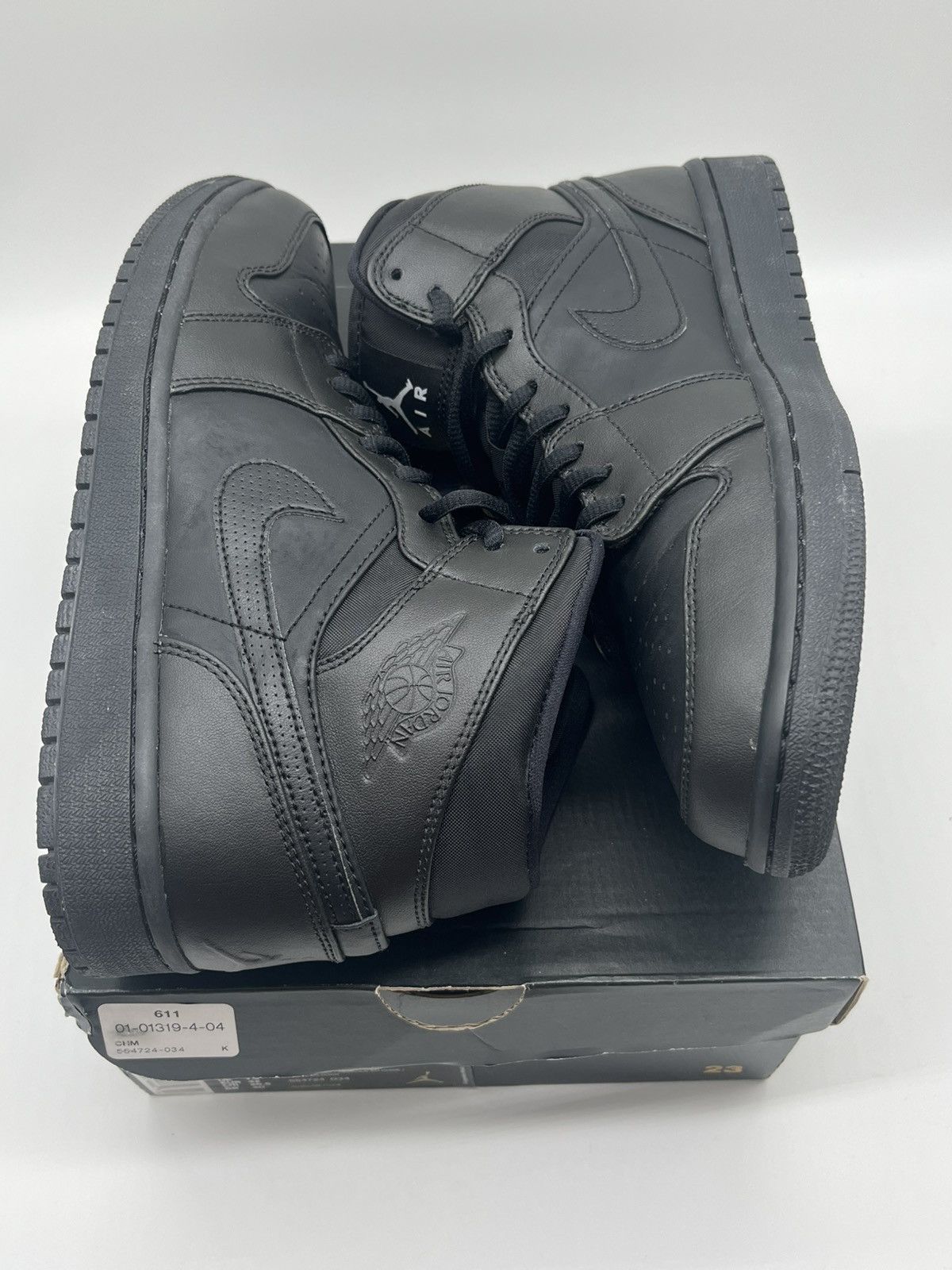Jordan Brand Jordan 1 Mid triple black size 8.5 Size US 8.5 / EU 41-42 - 3 Thumbnail