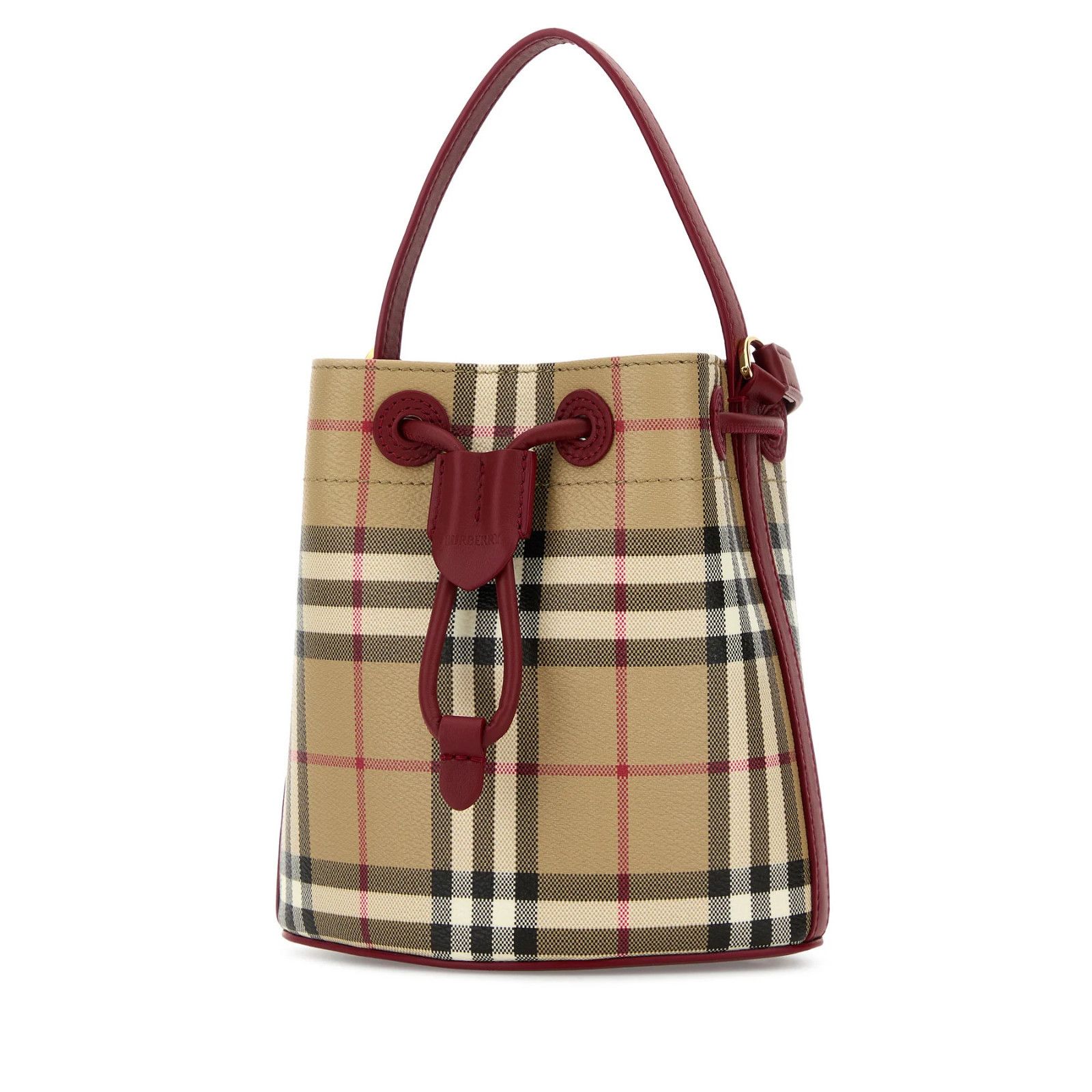 Burberry BURBERRY Mini Archive beige/ruby red Bucket Bag New Size ONE SIZE - 2 Thumbnail