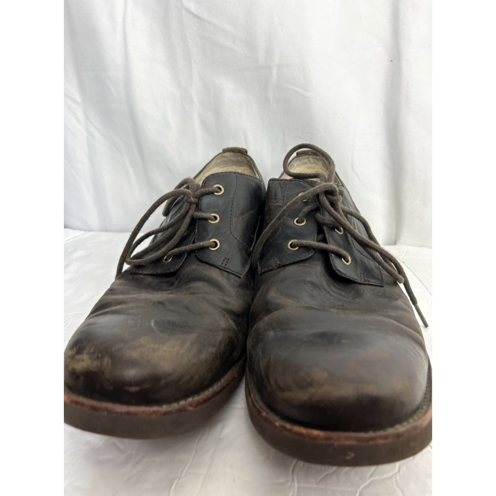 Ugg UGG Australia Klayton Casual Oxford Leather Men’s 11/12 Brown Sheepskin Liner Dress Shoe Mens Size 11 USA Leather Outsole Vintage: No Size US 12 / EU 45 - 5 Thumbnail