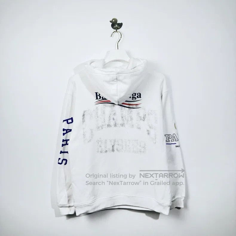 Balenciaga Balenciaga Cola Graffiti Hooded Long Sleeve Sweater White Size US XXS / EU 40 - 2 Thumbnail