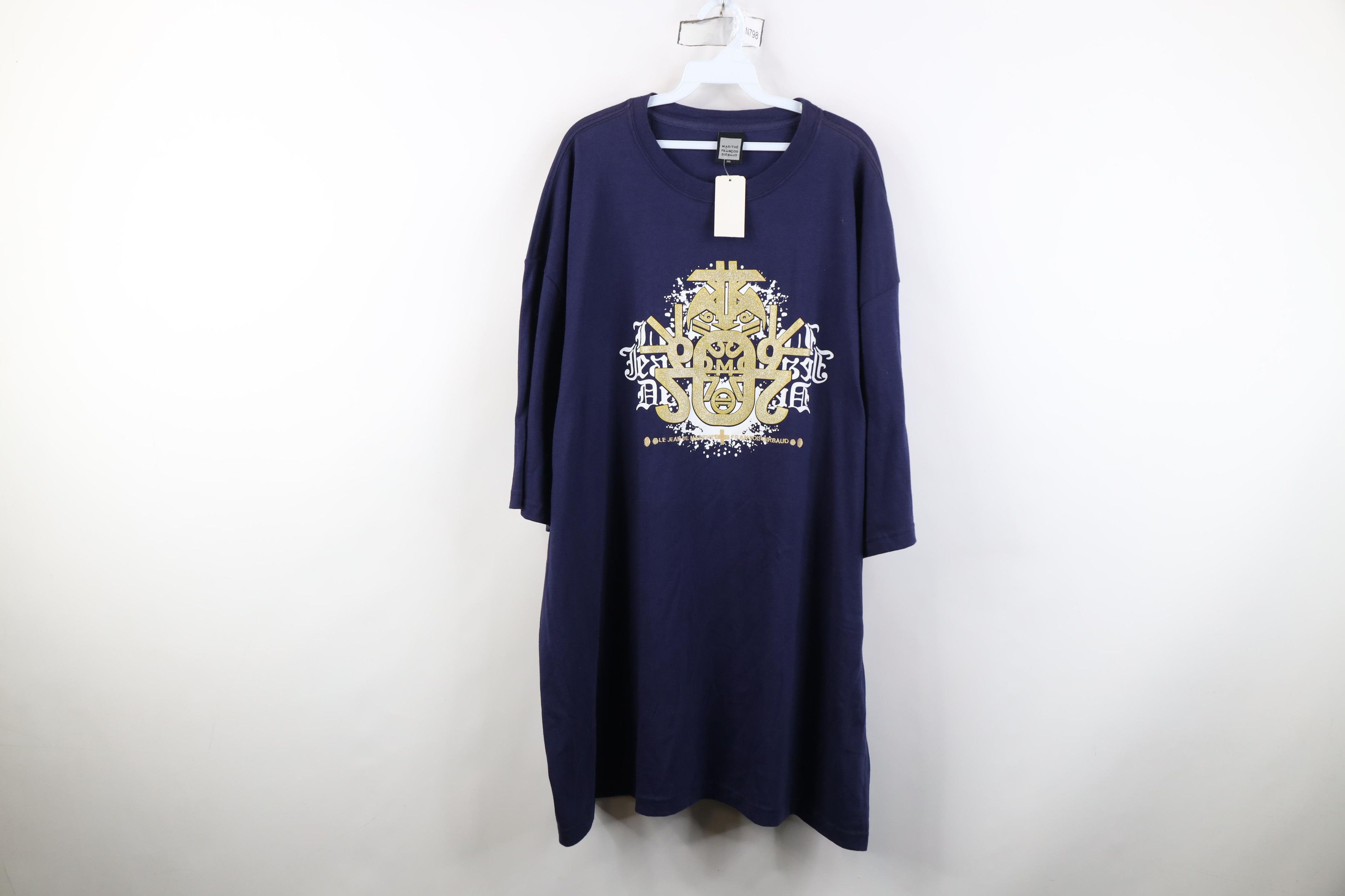 Marithe + Francois Girbaud Deadstock Vintage 90s Marithe Francois Girbaud Art T-Shirt Size US XXL / EU 58 / 5 - 1 Thumbnail