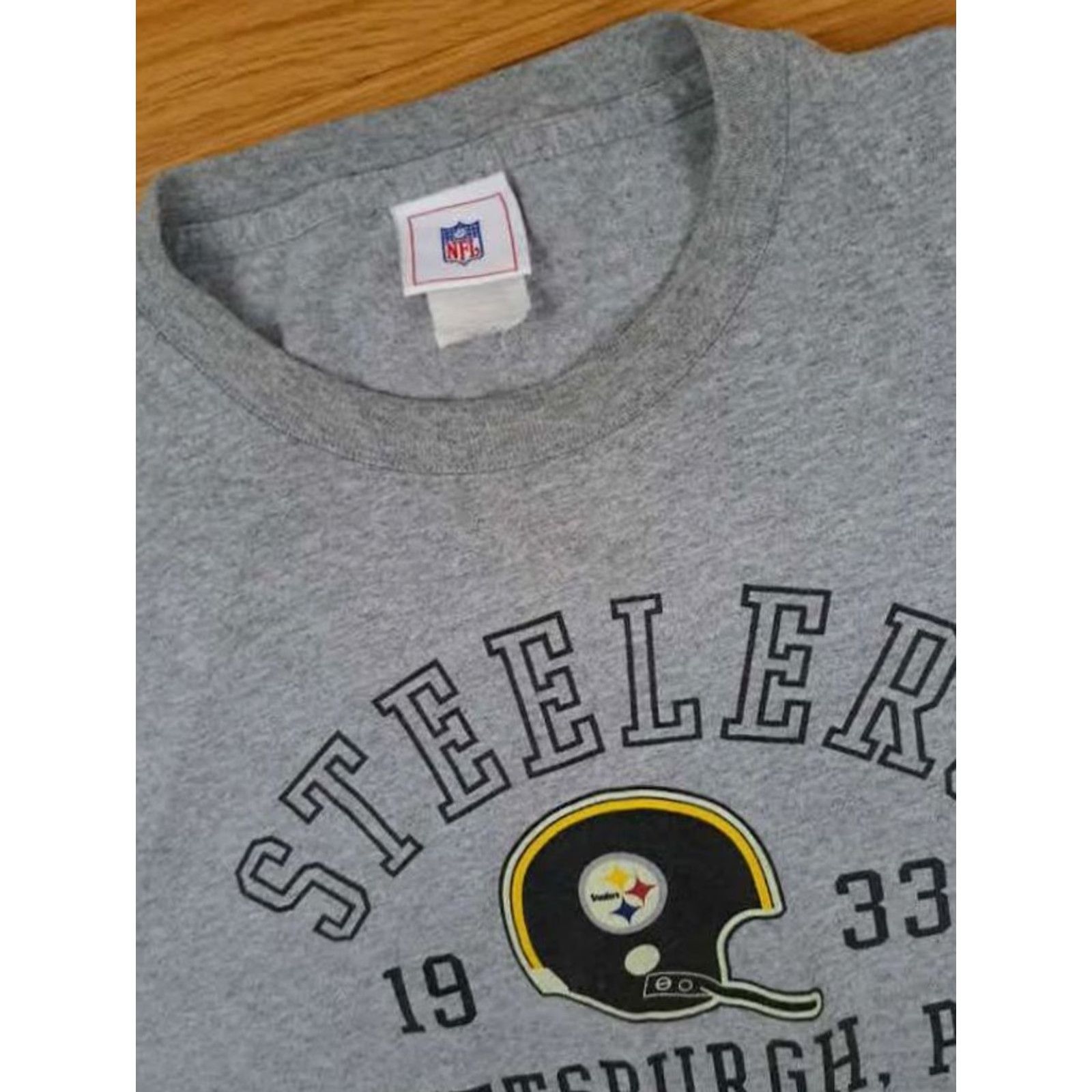 NFL Pittsburgh Steelers T-Shirt 2XL NFL Gray 1933 Football Mens — NFL Brand, Regular Fit Size US XXL / EU 58 / 5 - 3 Thumbnail