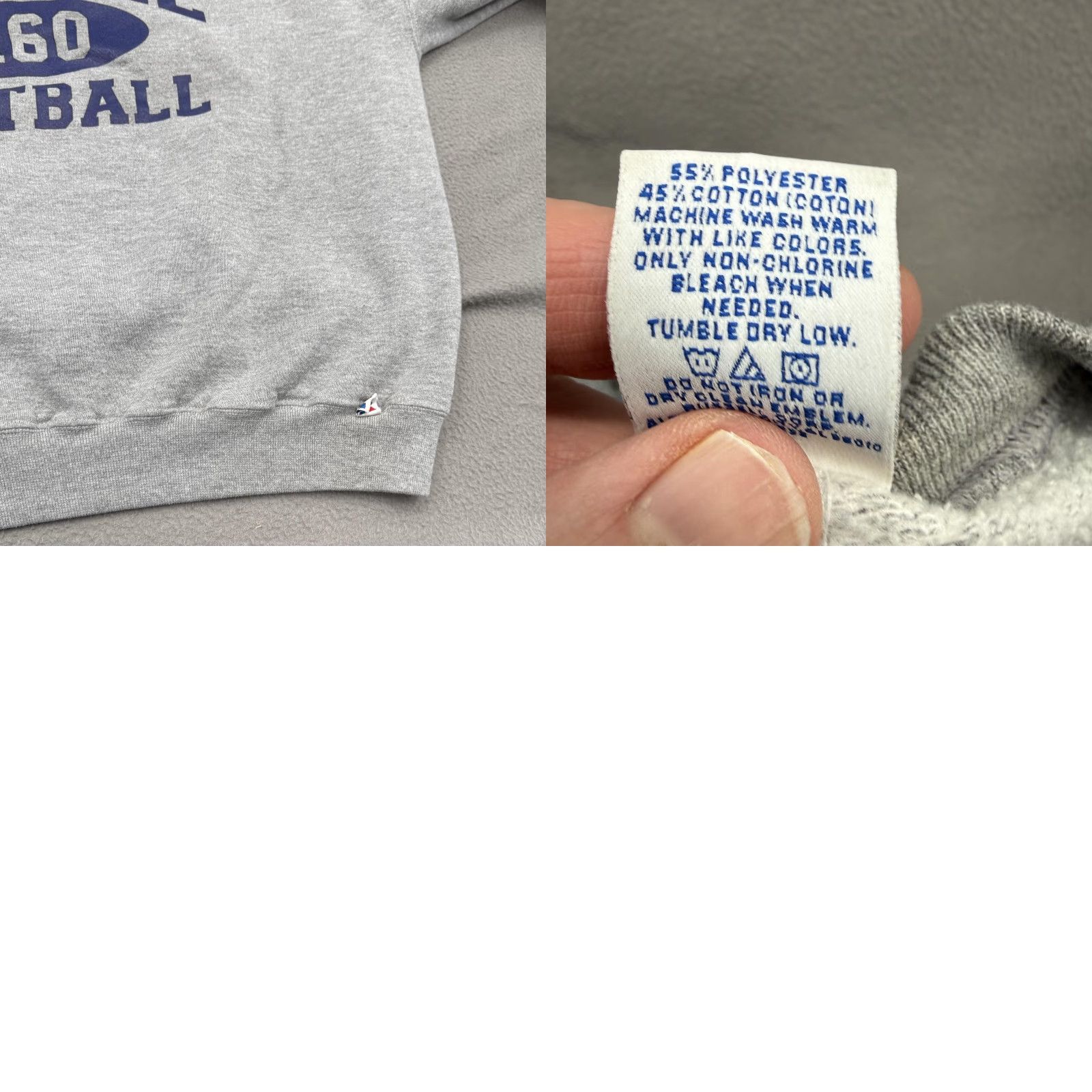 Russell Athletic VINTAGE Russell Athletic Sweatshirt Mens XL Gray MCNEIL Football Graphic Fleece Size US XL / EU 56 / 4 - 8 Thumbnail