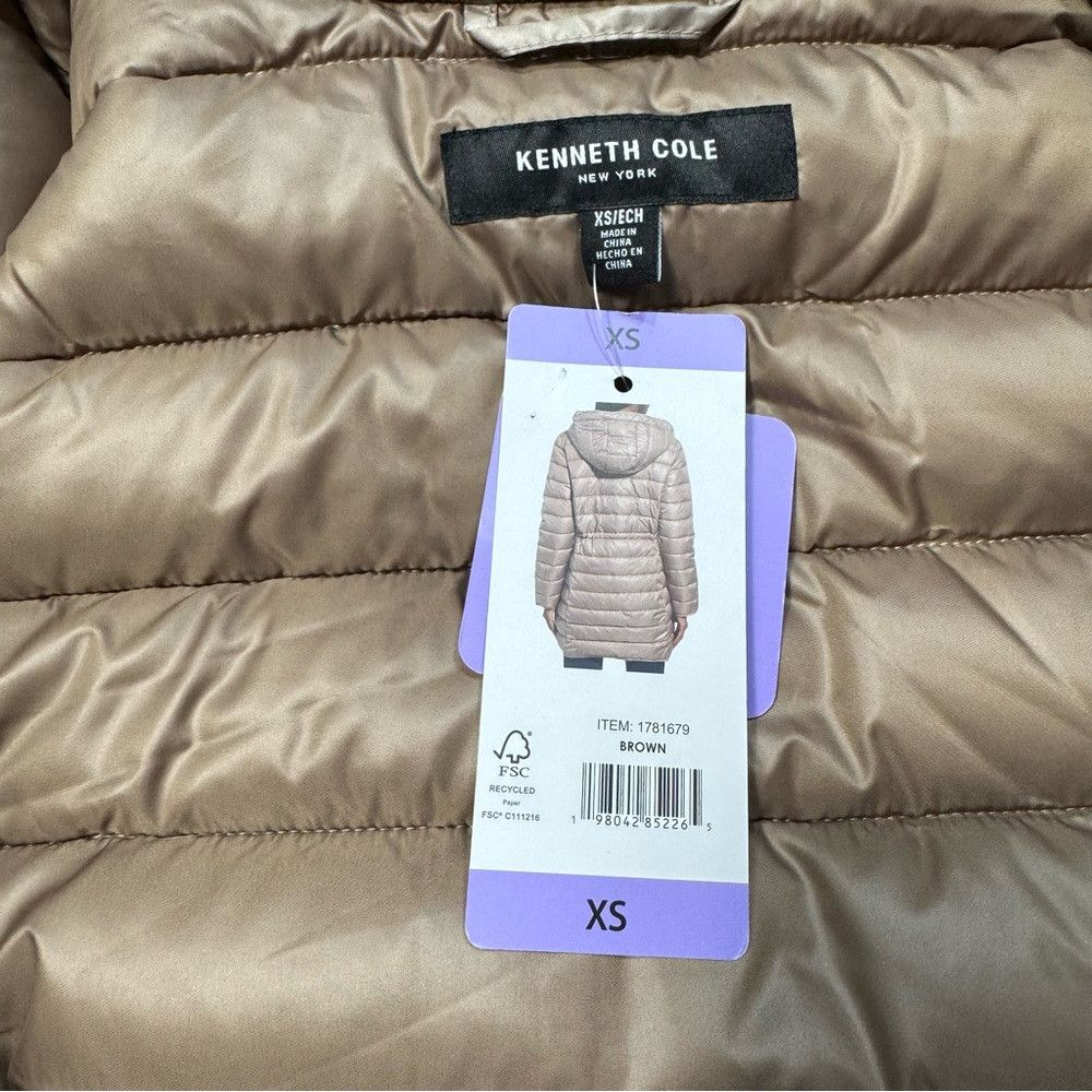 Kenneth Cole NWT New Kenneth Cole Quilted Anorak Brown Jacket Size XS Size XS / US 0-2 / IT 36-38 - 8 Thumbnail