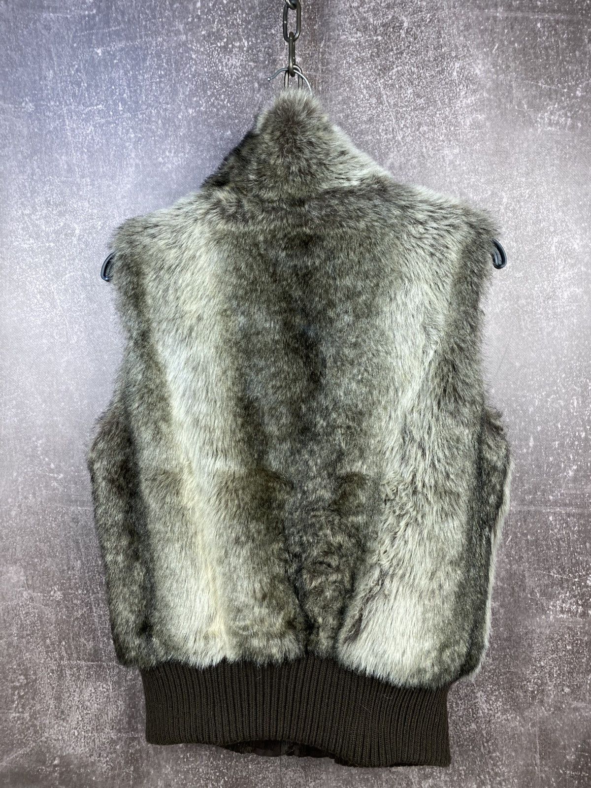 If Six Was Nine Y2K Vintage 90s Faux Fur vest Opium LGB style Avant-garde Size M / US 6-8 / IT 42-44 - 2 Thumbnail