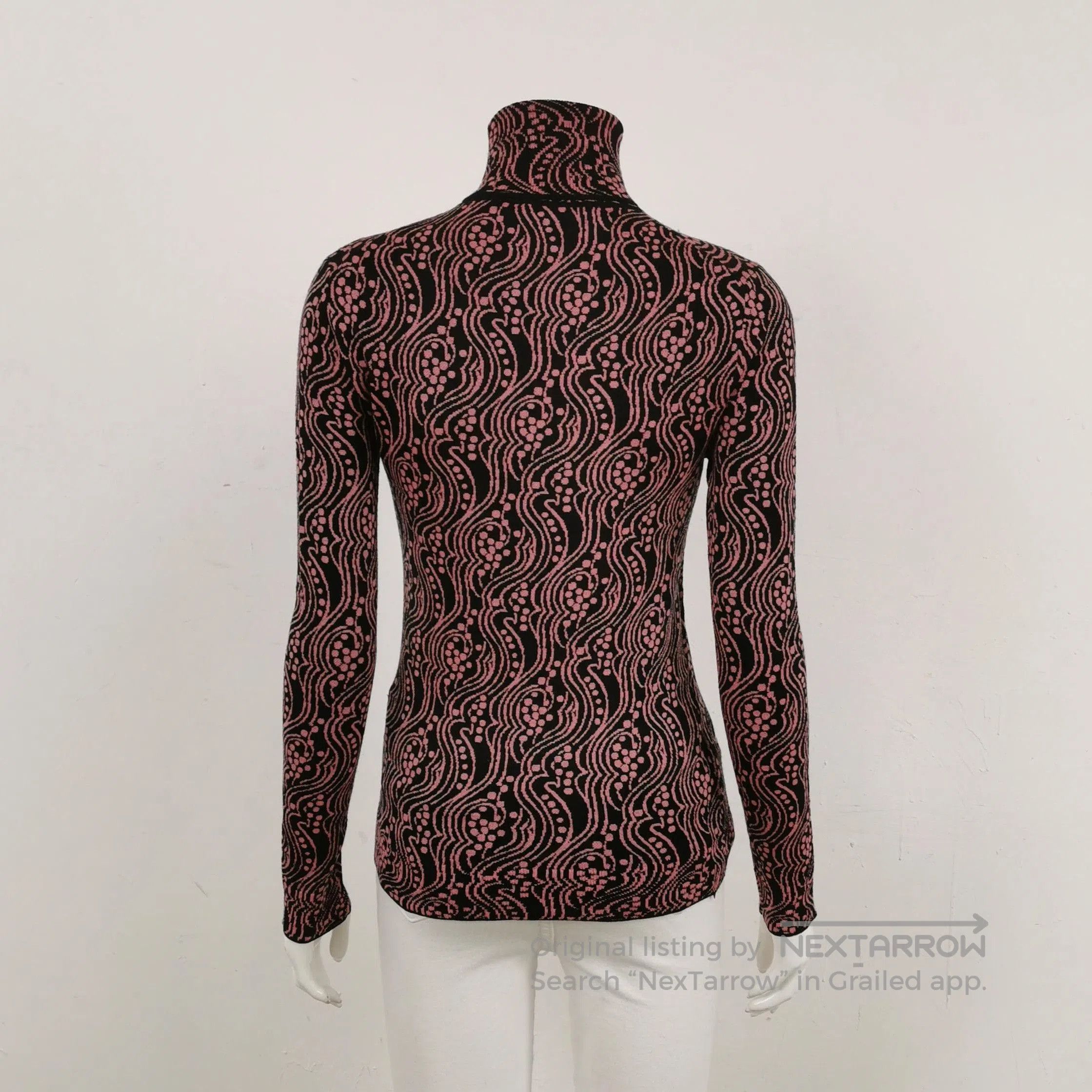 Prada Prada Colorblocked Wool Blend Turtleneck Sweater . Size XXS / US 00 / IT 34 - 2 Thumbnail