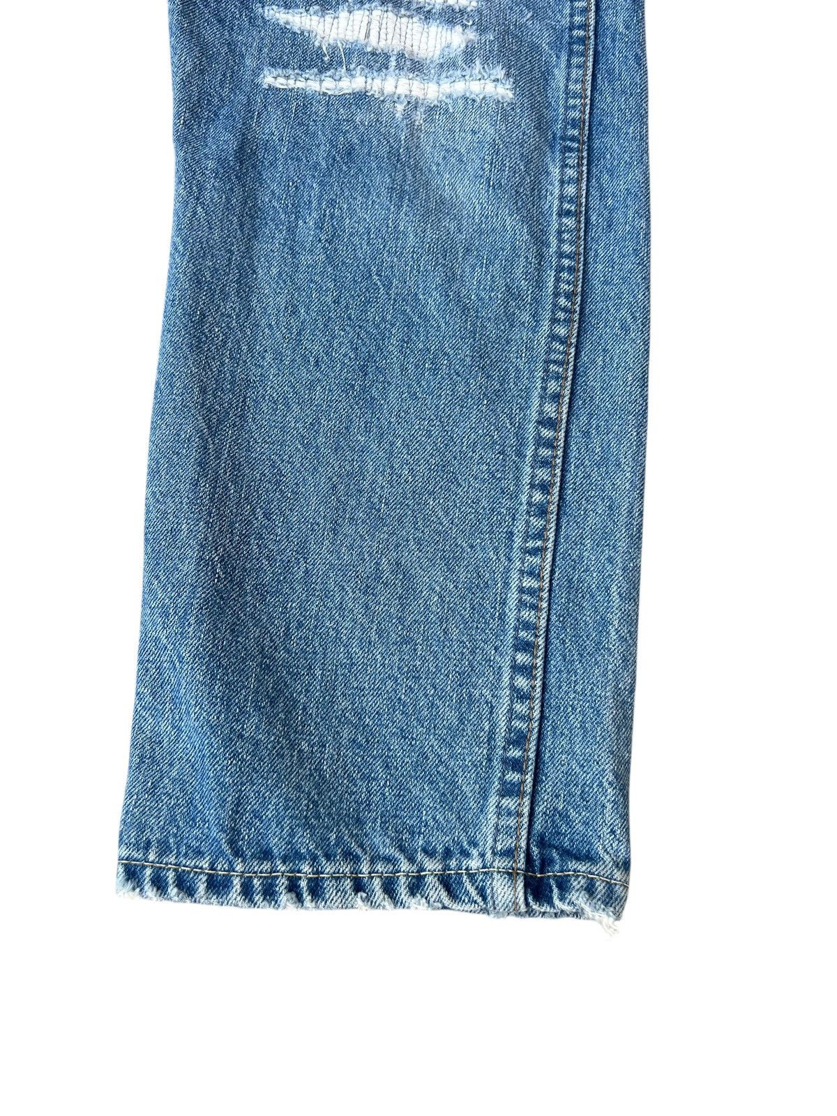 Beams Plus × Orslow Orslow 106 X Beams Ripped Distressed Denim Cropped Jeans Size US 30 / EU 46 - 14 Thumbnail