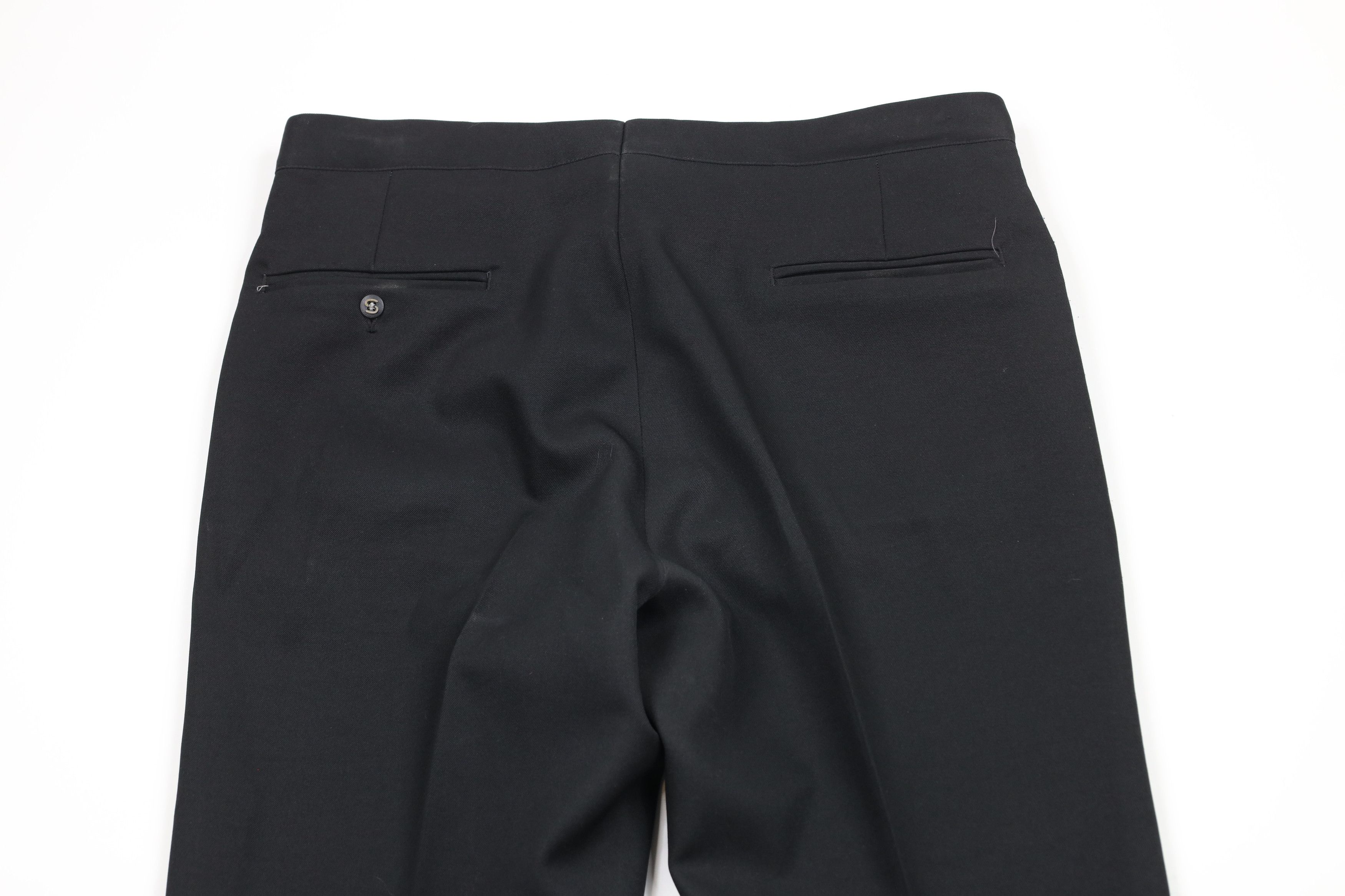 Vintage Vintage 70s Streetwear Flared Wide Leg Chino Pants Black USA Size US 34 / EU 50 - 14 Thumbnail