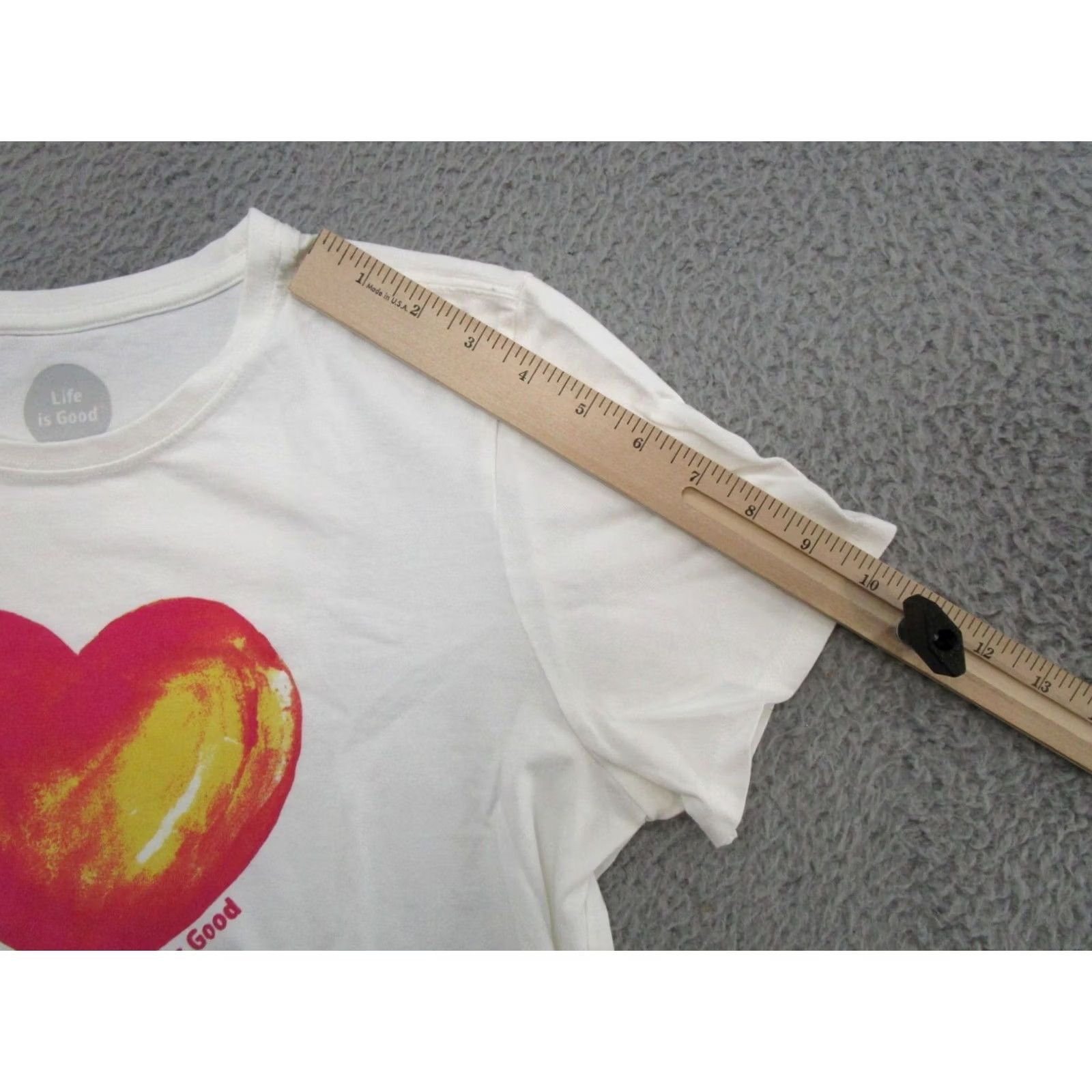 Life is Good Life is Good Valentines Day Heart Logo Crusher Tee Shirt Women's Size M Multicolor T-Shirt Size M / US 6-8 / IT 42-44 - 7 Thumbnail