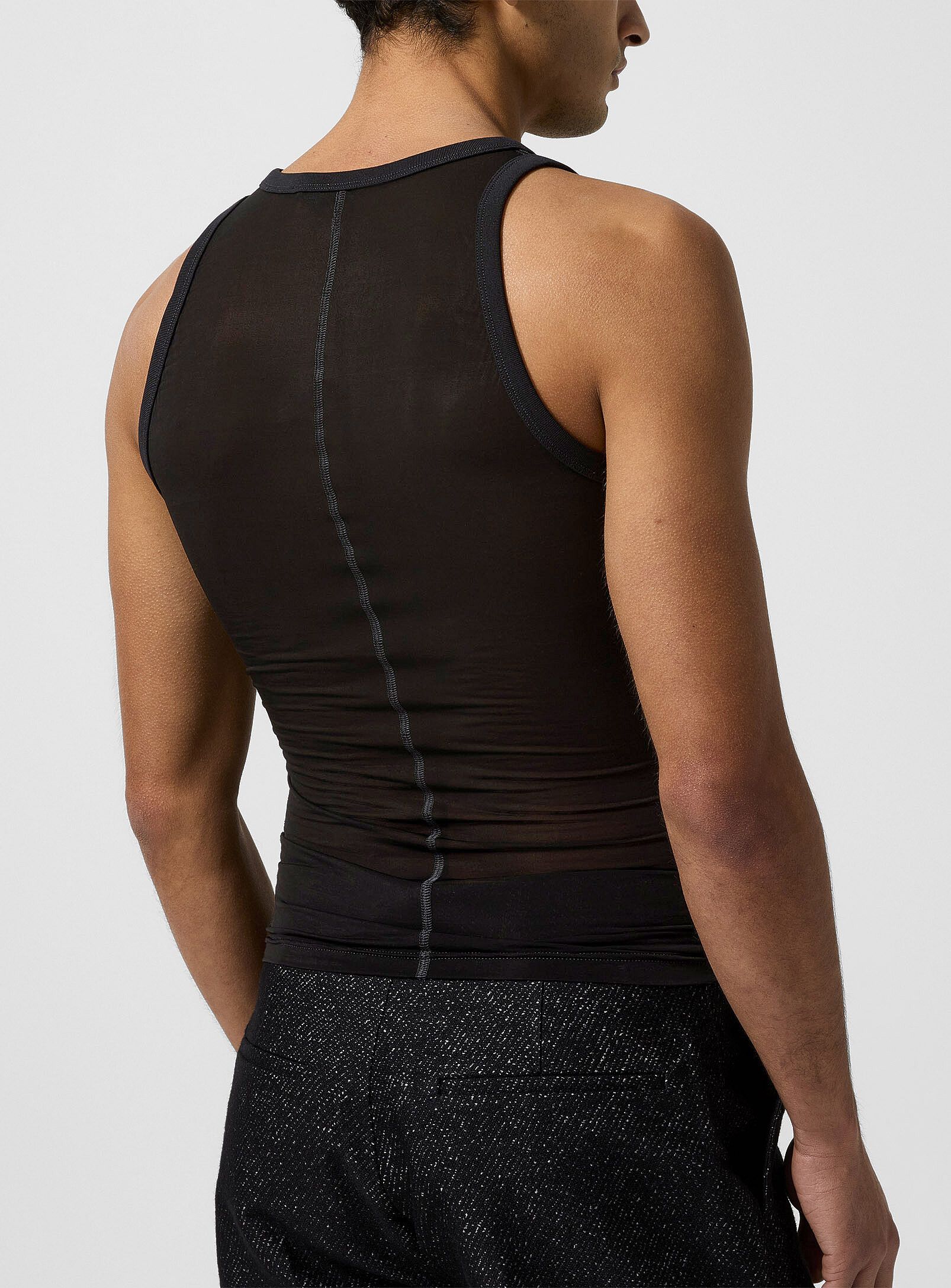 LGN LOUIS GABRIEL NOUCHI BNWT AW25 LGN LOUIS GABRIEL NOUCHI TRANSPARENT TANK TOP XL Size US XL / EU 56 / 4 - 12 Thumbnail