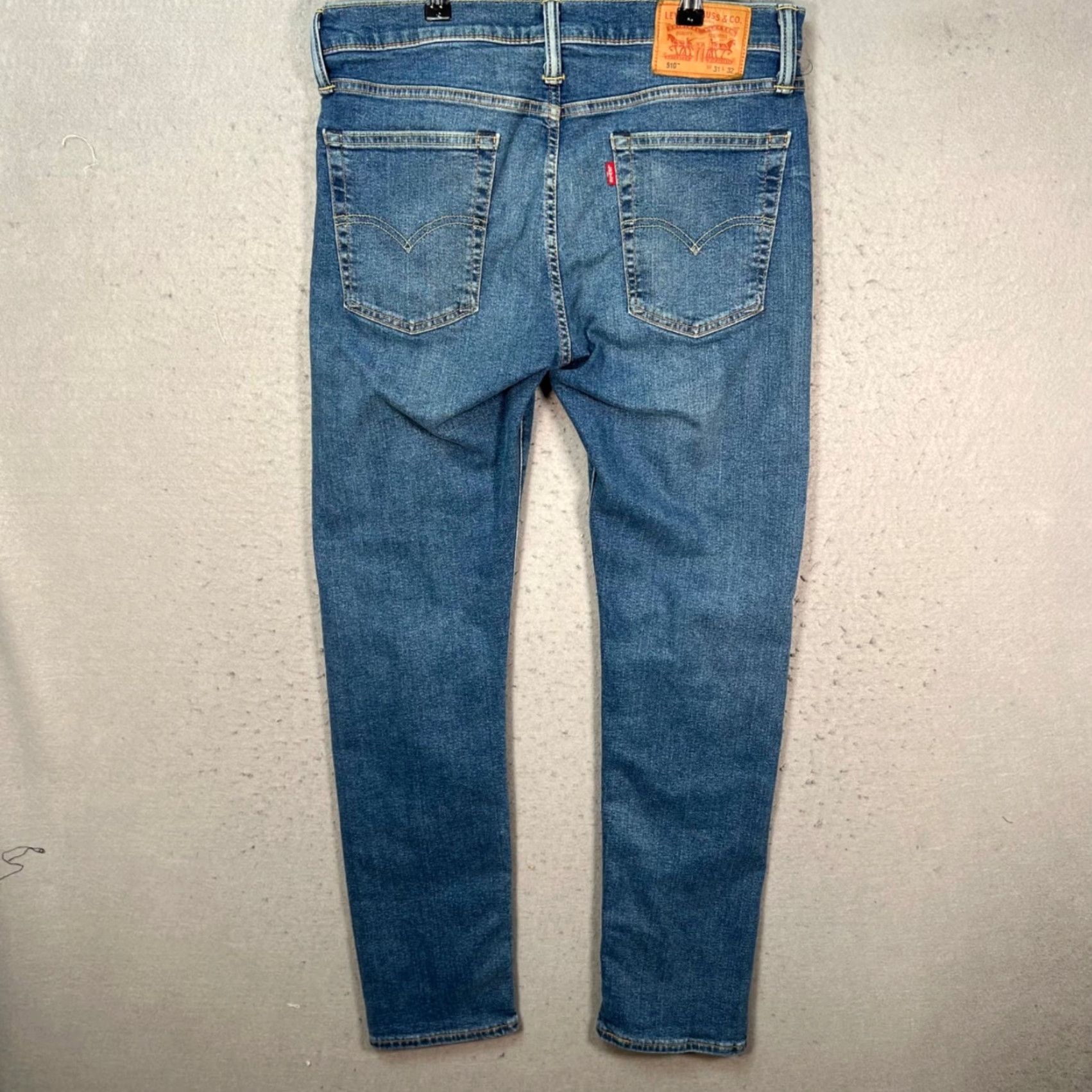Levi's Levi's 510 Slim Jeans Blue Denim Stretch 31 x 30 Mens Regular 5-Pocket Logo Stretch Size US 31 - 2 Thumbnail