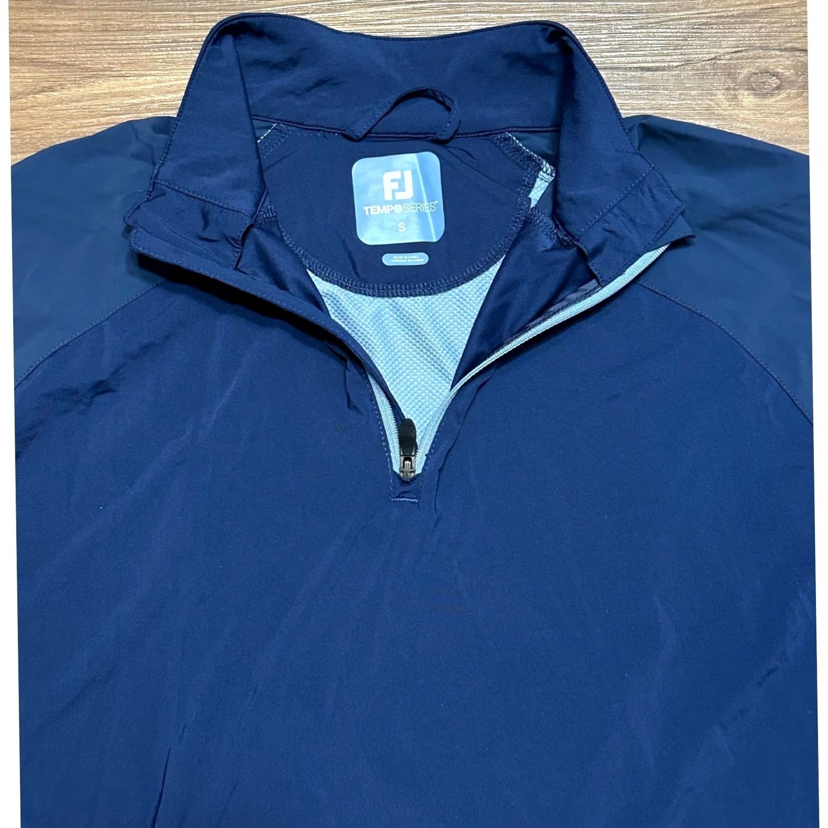 Footjoy FootJoy TempoSeries Quarter Zip Performance Golf Pullover Shirt Navy Men's Sz S Size US S / EU 44-46 / 1 - 4 Thumbnail
