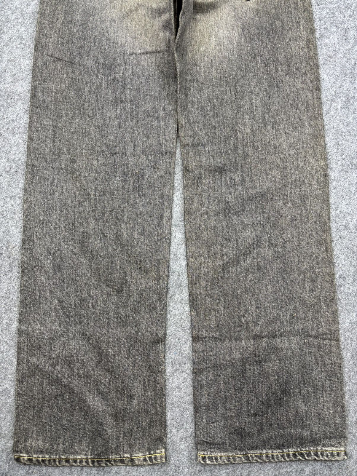 Edwin 💥90s Extra Baggy💥Vintage Edwin Rusty Black Wash Denim F839 Size US 33 - 8 Thumbnail