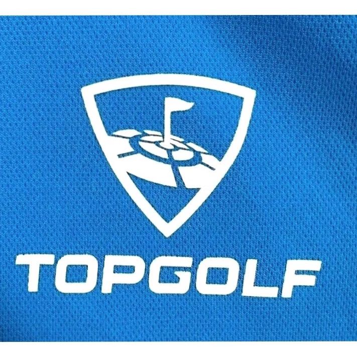 Vintage Top Golf Employee Polo Shirt Men Adult Medium Blue Solid Short Sleeve Collared Athletic Breathable Polyester Golf Rugby Size US M / EU 48-50 / 2 - 4 Thumbnail