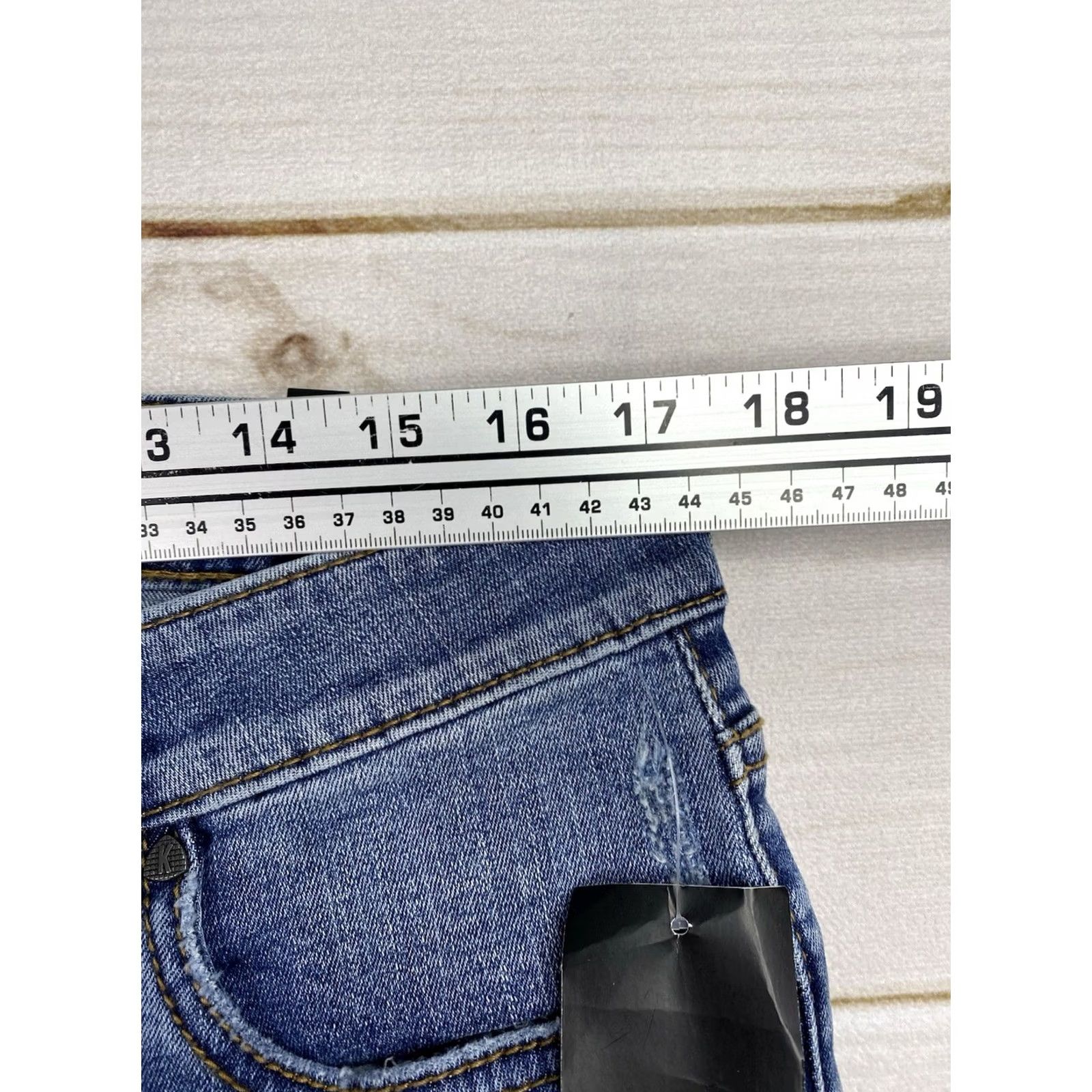 Vintage KUT from The Kloth Catherine Boyfriend Jeans Women 14 Denim Blue High Rise NWT Best Selling Fits Relaxed Casual Jeans Women 14 Size 36" / US 14 / IT 50 - 4 Thumbnail
