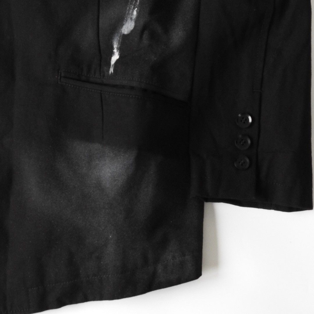 Yohji Yamamoto Yohji Yamamoto +Noir AW18 Smoke Paint Jacket Size M / US 6-8 / IT 42-44 - 9 Thumbnail