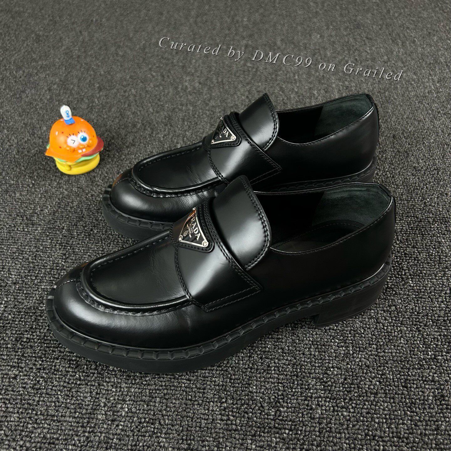 Prada Prada Black Loafers Size US 4.5 / IT 34.5 - 1 Thumbnail