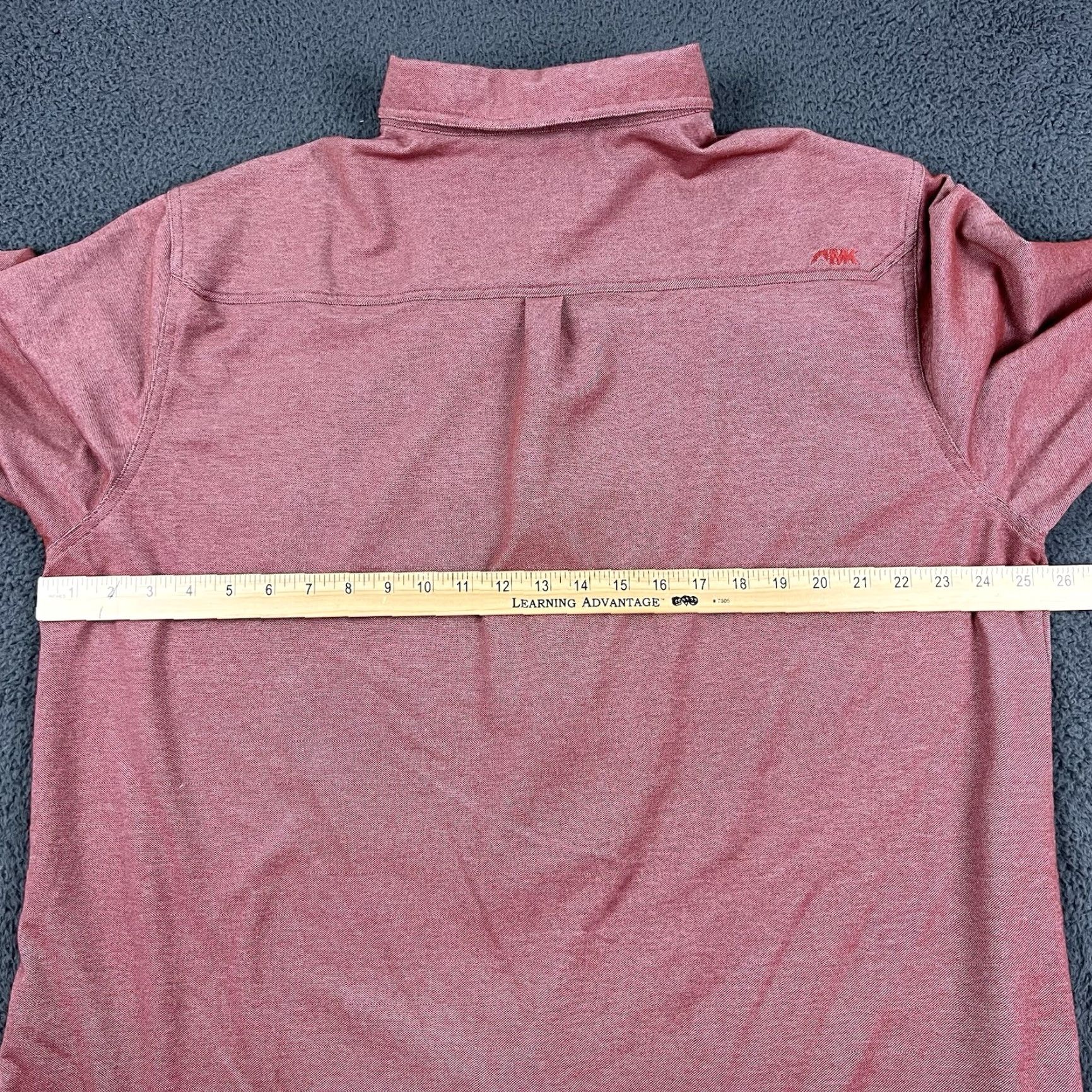 Mountain Khakis Mountain Khakis Shirt Mens XXL Red Long Sleeve Button-Up Flannel Solid Button-Down 2XL Men Size US XXL / EU 58 / 5 - 7 Thumbnail