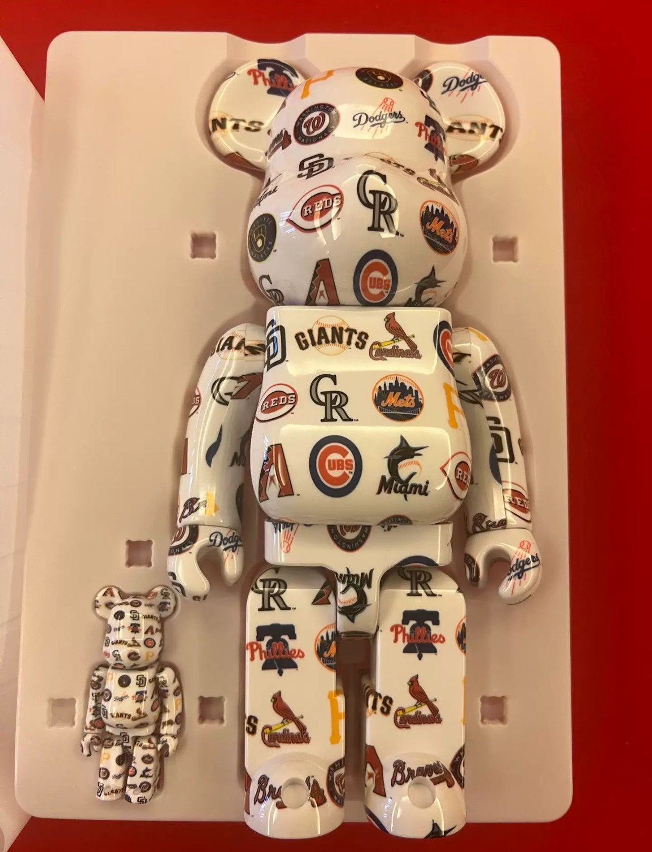 Japanese Brand Bearbrick MLB National League 100% & 400% Set Size ONE SIZE - 1 Thumbnail