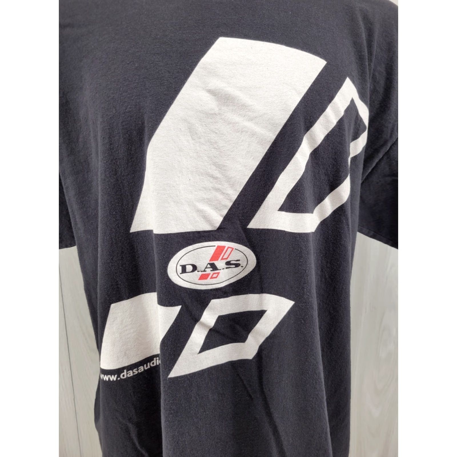 Vintage DAS Shirt Mens 2XL Black Audio Sound Hip Hop T-Shirt Crew Neck Short Sleeve Cotton Jersey Size US XXL / EU 58 / 5 - 2 Thumbnail
