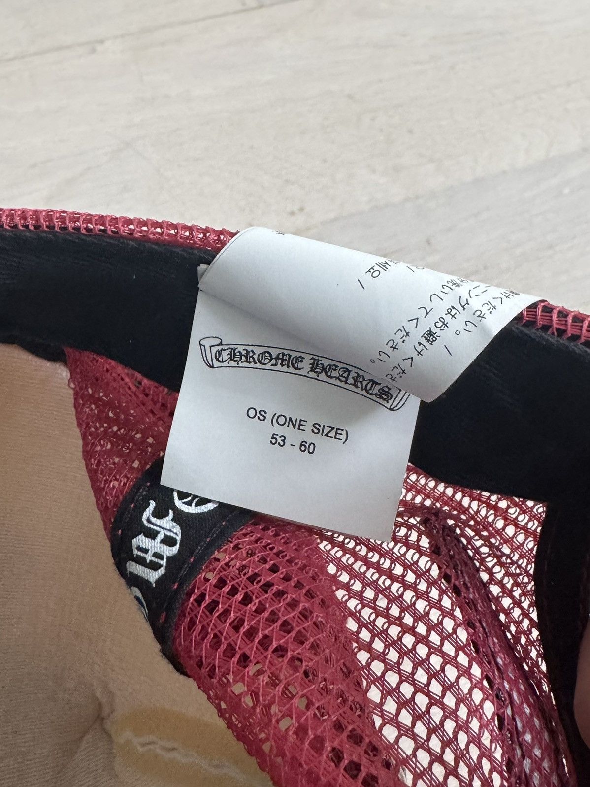 Chrome Hearts Red Multicolor Cross King Taco Trucker Hat Size ONE SIZE - 4 Thumbnail