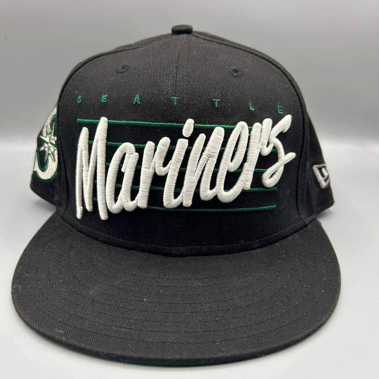 New Era Seattle Mariners Hat Men Embroidered Snap Back Cap Cotton Size ONE SIZE - 1 Thumbnail