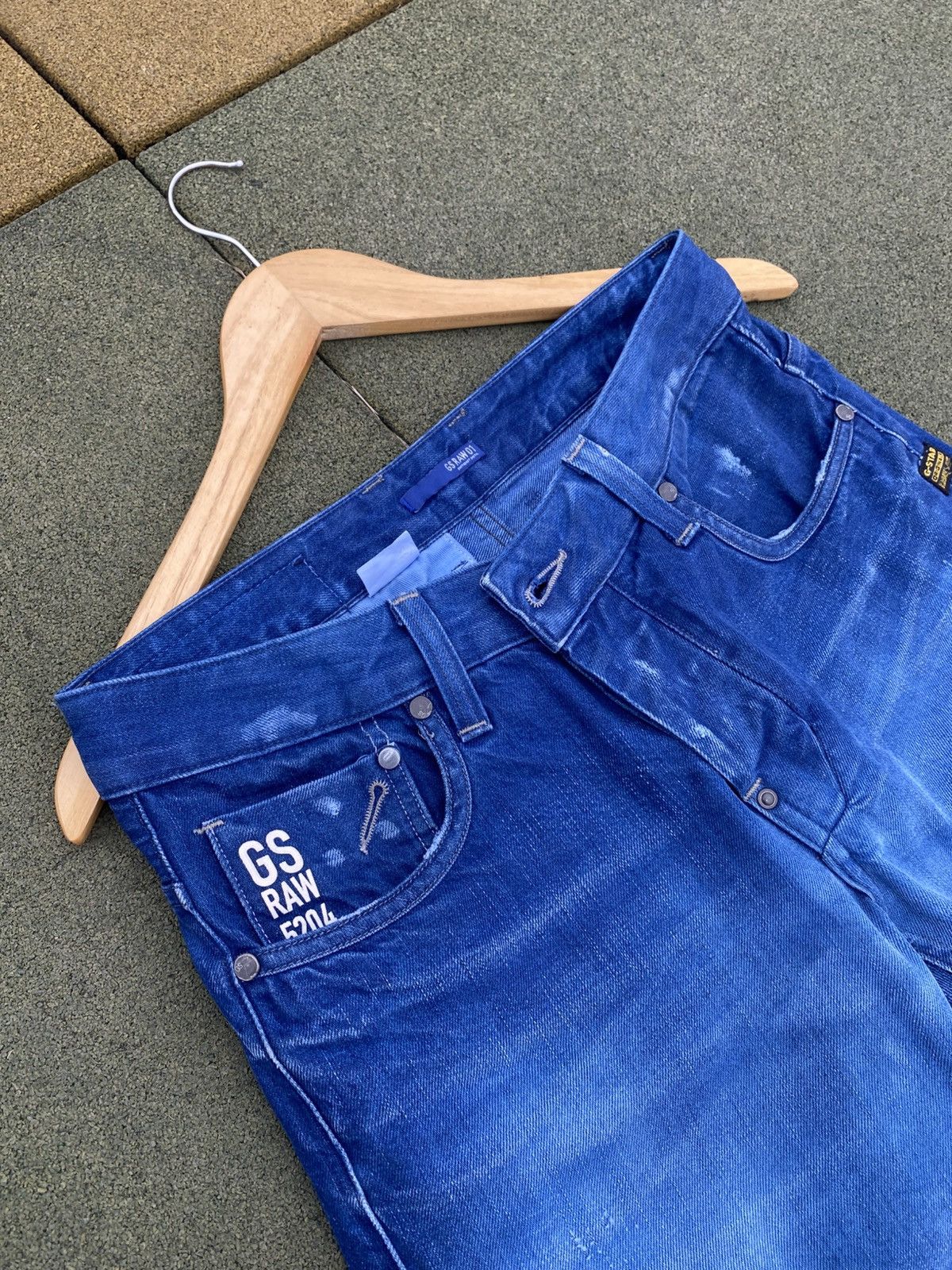 G-Star × Vintage Rare G-Star RAW 5204 Italy Jeans, Vintage GStar Raw 01 Size US 32 / EU 48 - 15 Thumbnail