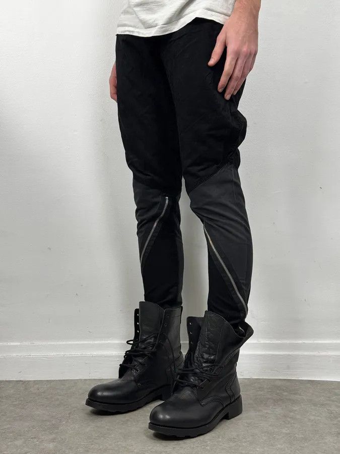 Armani 2000s Armani Black Zip Hybrid Cordurroy Pants Size US 28 / EU 44 - 2 Thumbnail