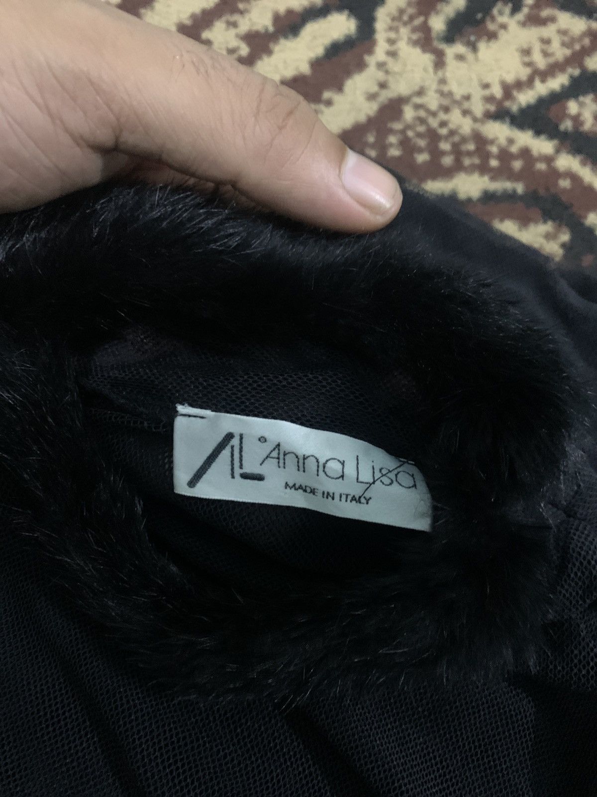 Beauty Beast 1990s Anna Lisa Mesh Shirt Gothic Fur Size M / US 6-8 / IT 42-44 - 5 Thumbnail