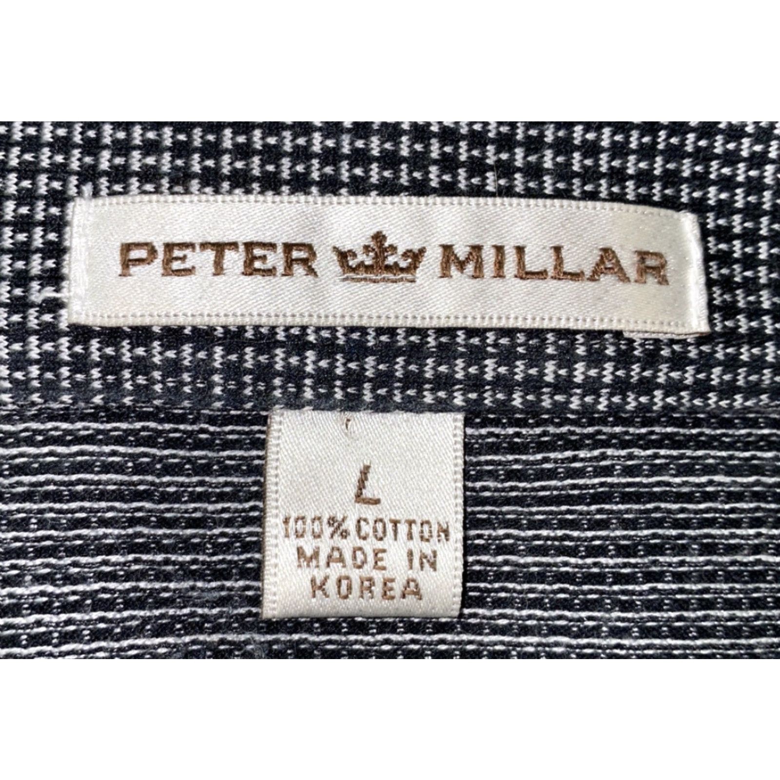 Peter Millar Peter Millar Mens Polo Shirt Short Sleeve Golf Size L Black/White Size US L / EU 52-54 / 3 - 5 Thumbnail