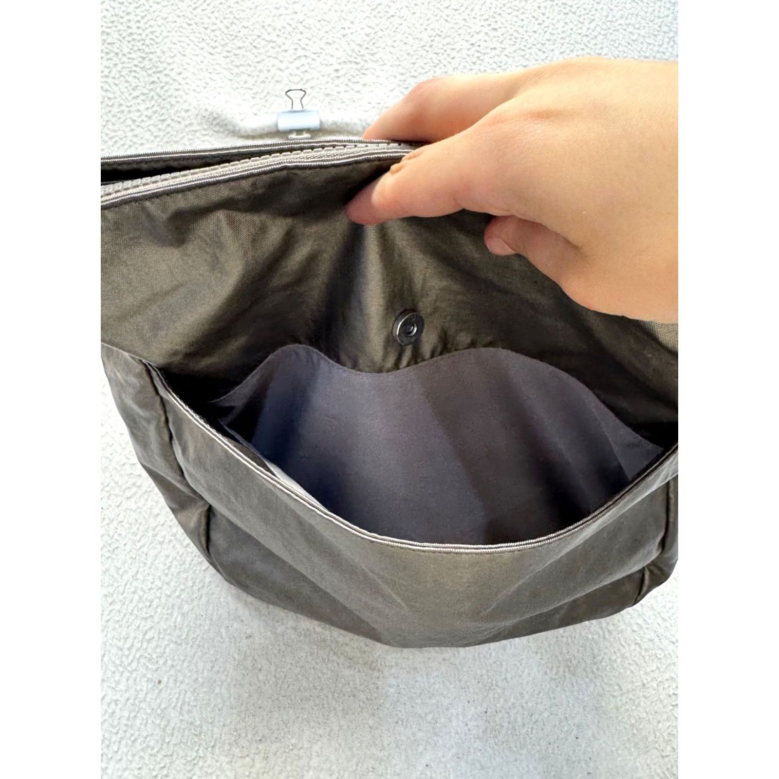 Vintage Kipling Crossbody Bag Metallic Gray Adjustable Zip 9840 Women Medium Nylon Size ONE SIZE - 6 Thumbnail