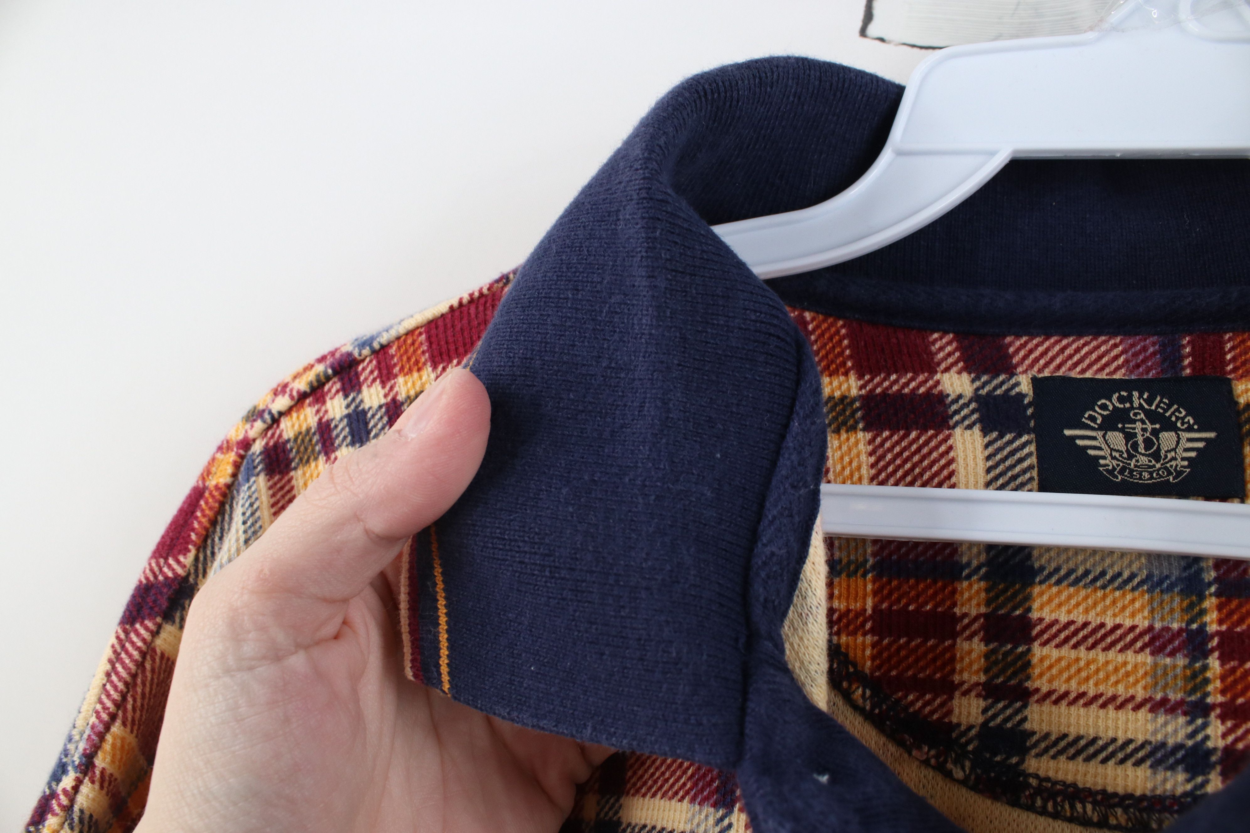 Vintage Vintage 90s Streetwear Fit Knit Golf Polo Shirt Plaid USA Size US L / EU 52-54 / 3 - 8 Thumbnail