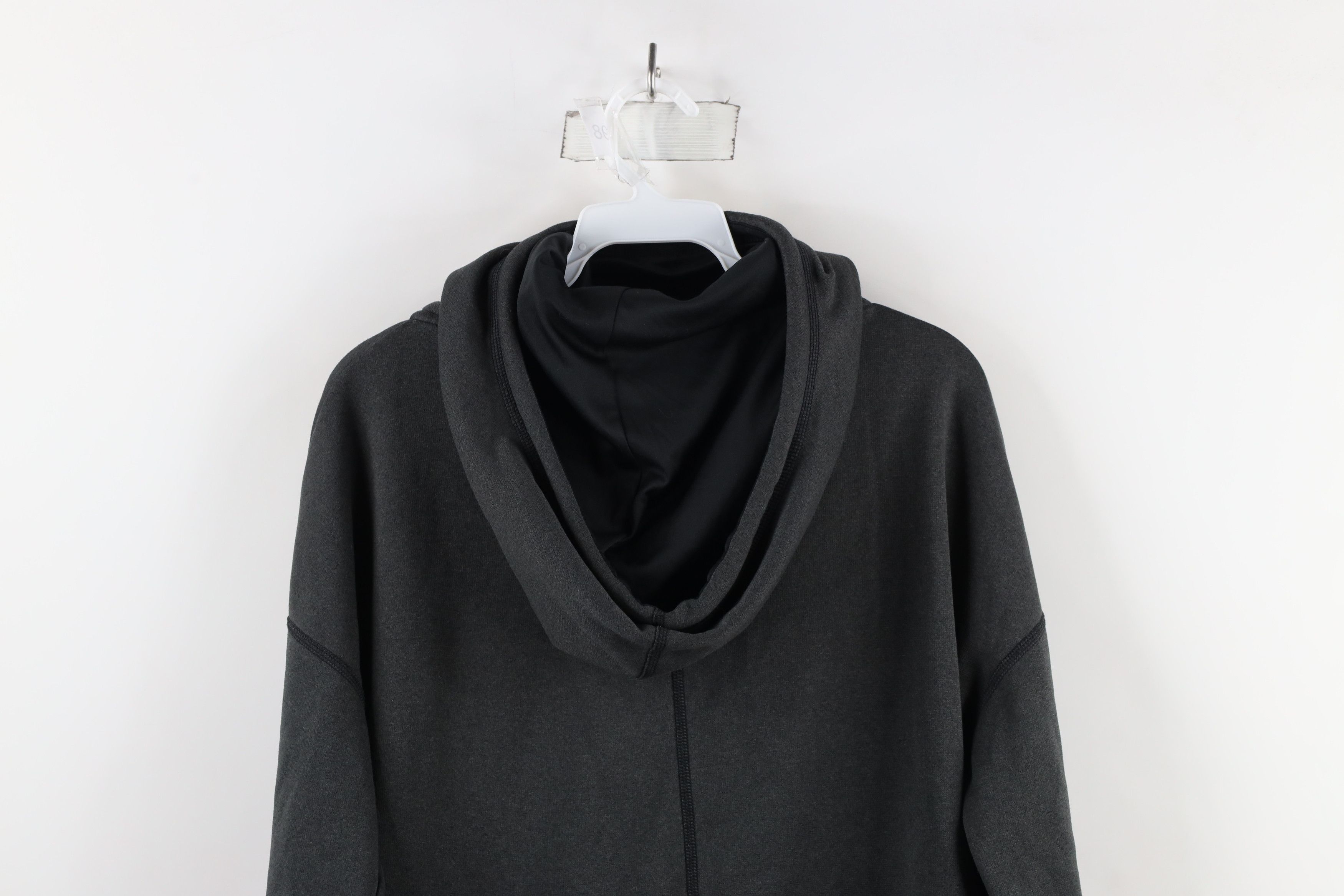 The North Face × Vintage The North Face Funnel Neck Hoodie Sweatshirt Dark Gray Size L / US 10 / IT 46 - 10 Thumbnail