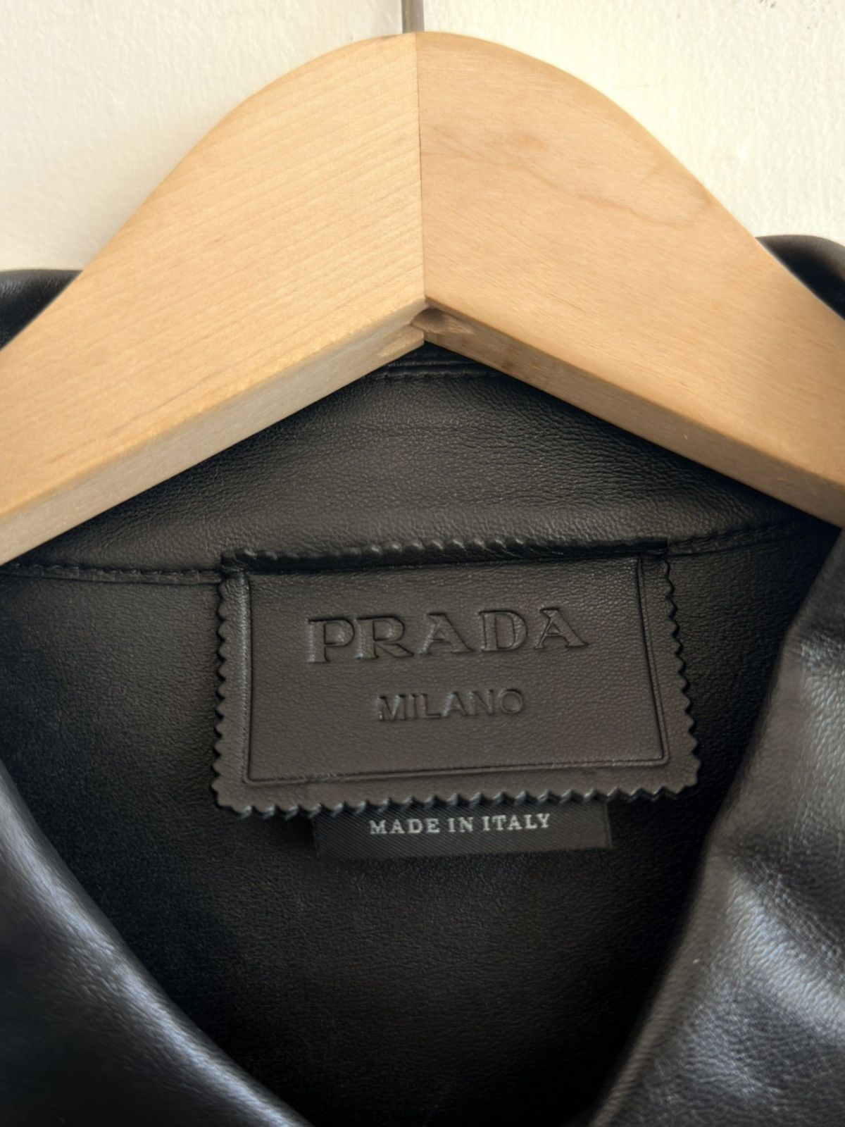 Prada Prada Nappa Leather Shirt Size US M / EU 48-50 / 2 - 8 Thumbnail