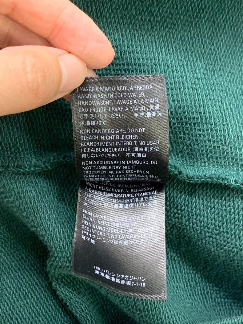 Balenciaga Balenciaga Green Big Logo Round Neck Sweatshirt Size US S / EU 44-46 / 1 - 6 Thumbnail
