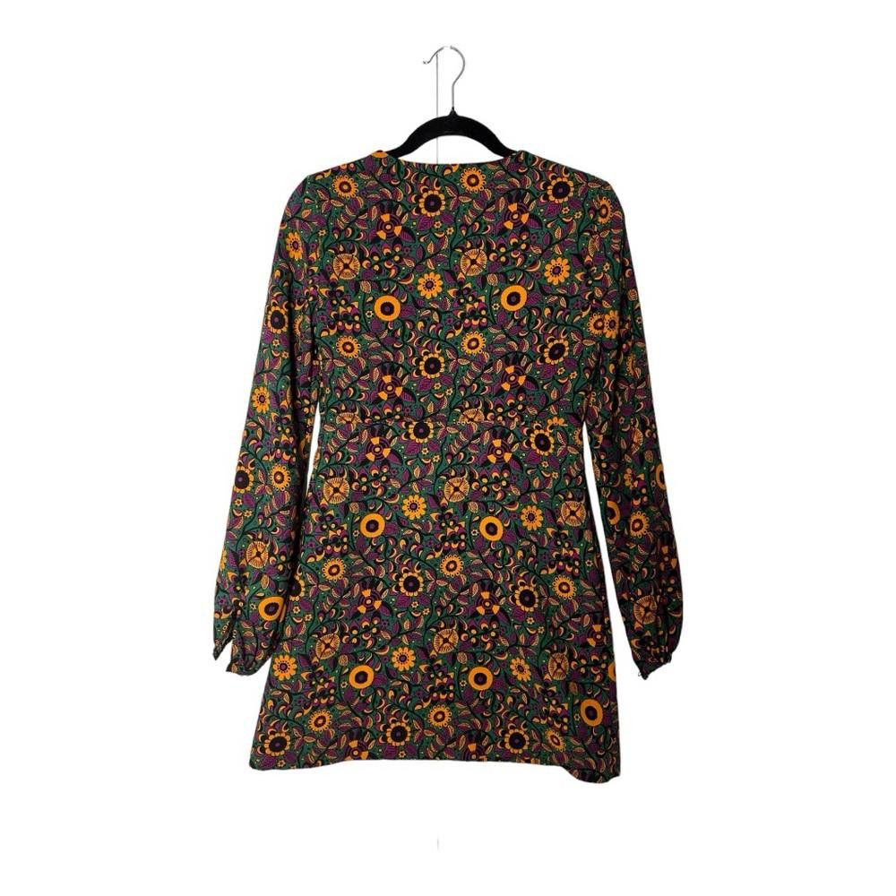 Zara Zara l Retro Floral Long Sleeve Dress XS Size XS / US 0-2 / IT 36-38 - 3 Thumbnail
