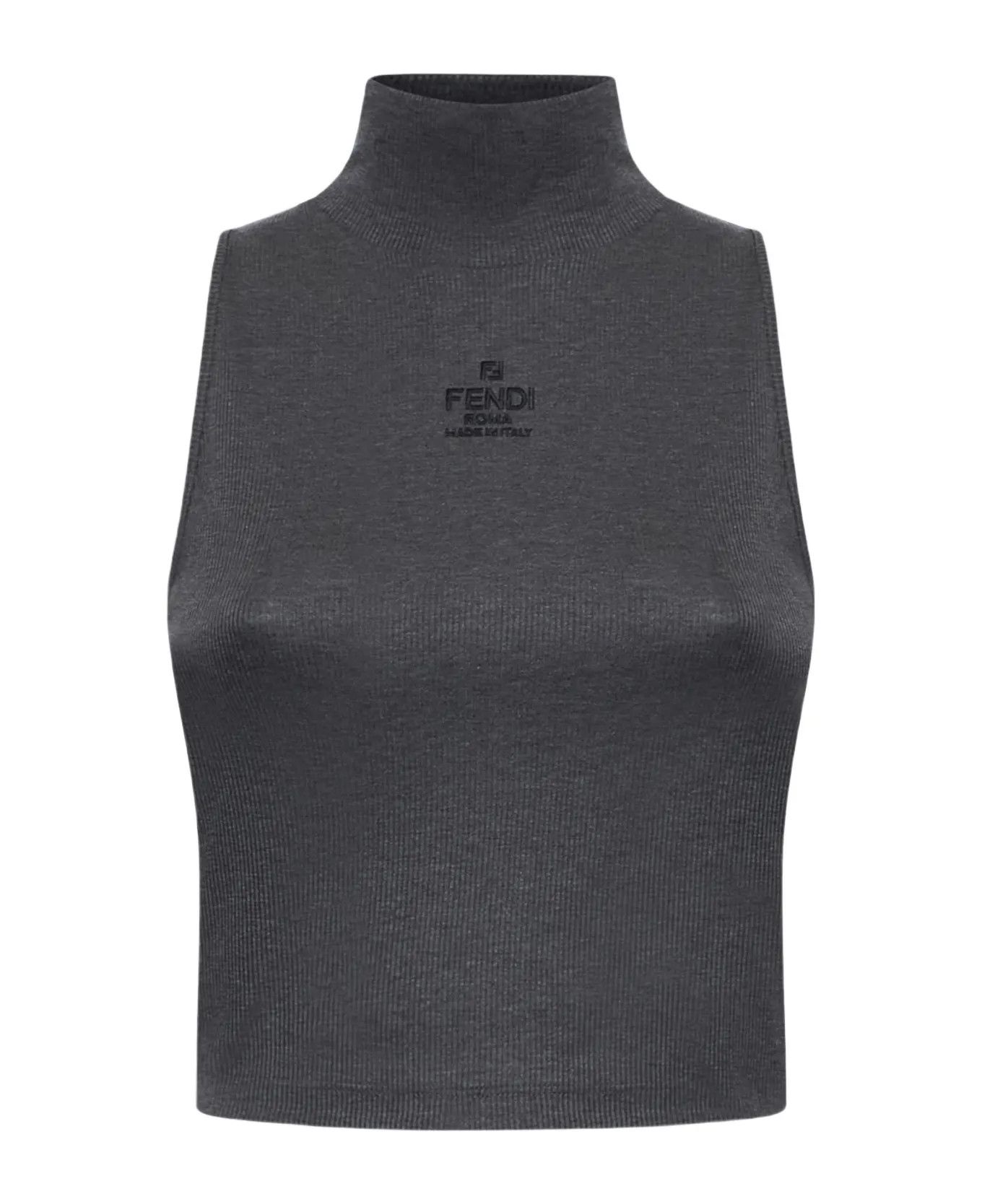 Fendi o1s1wg110326 Top in Grey Size L / US 10 / IT 46 - 1 Thumbnail