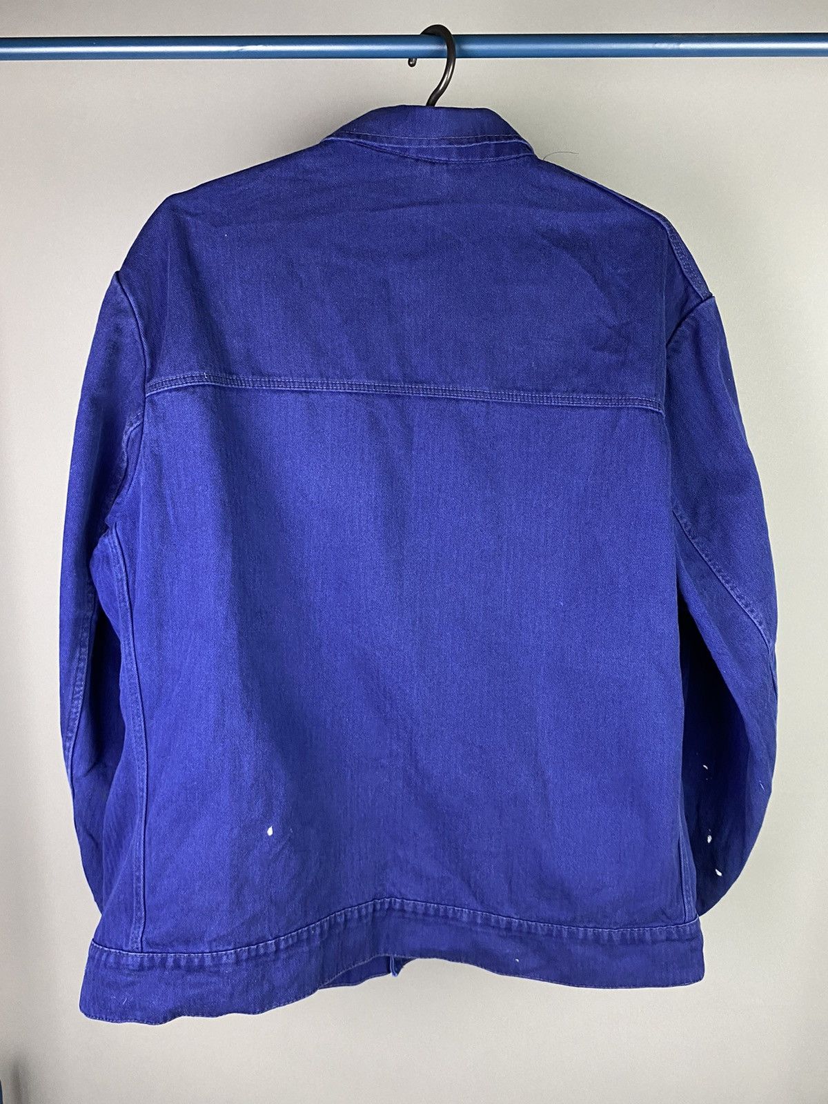 Le Laboureur × Vintage Vintage Workwear Blue Chore Jacket with Paint Marks Size US XL / EU 56 / 4 - 9 Thumbnail
